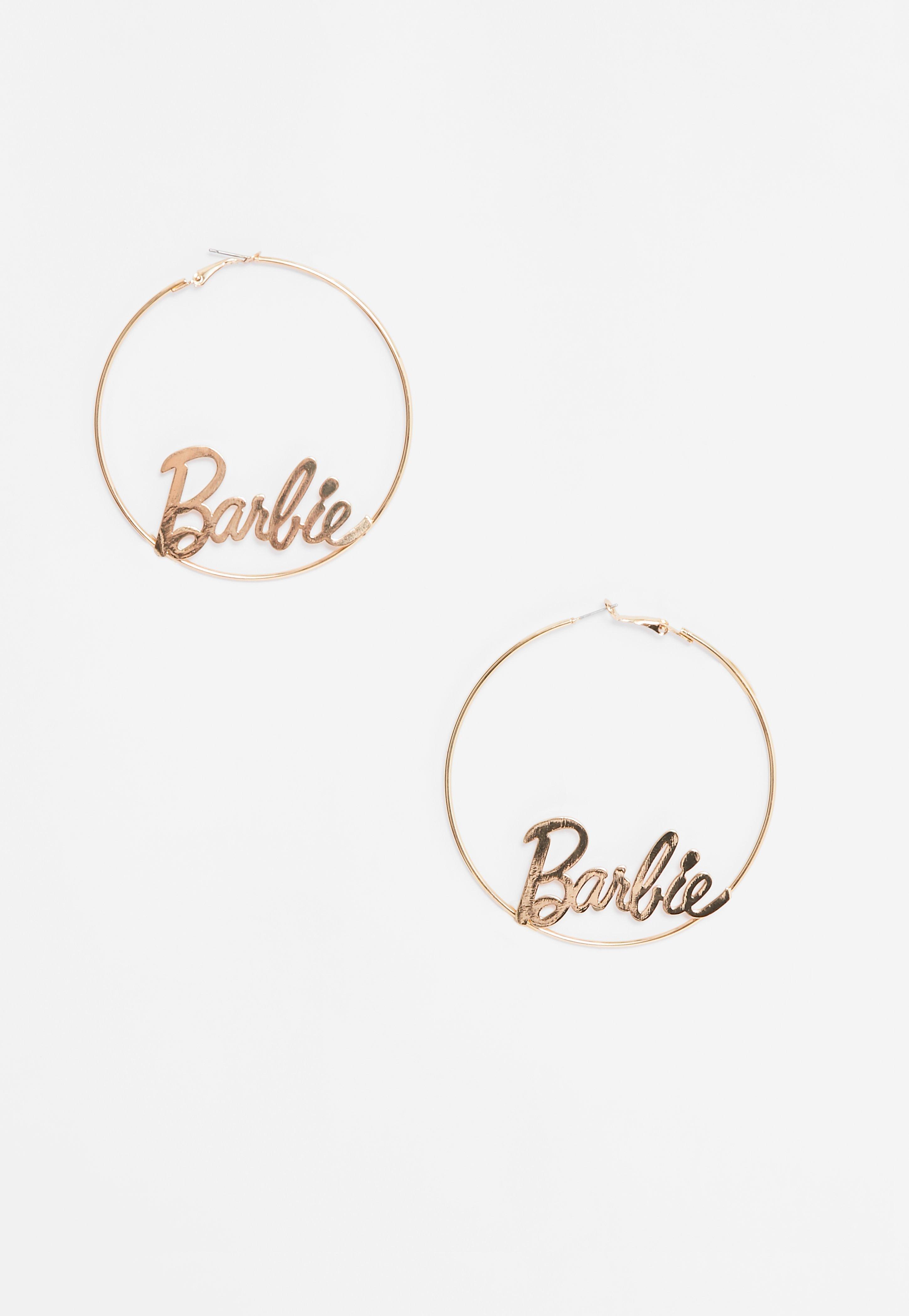 Lyst Missguided Barbie X Gold Hoop Earrings In Metallic Gallery
