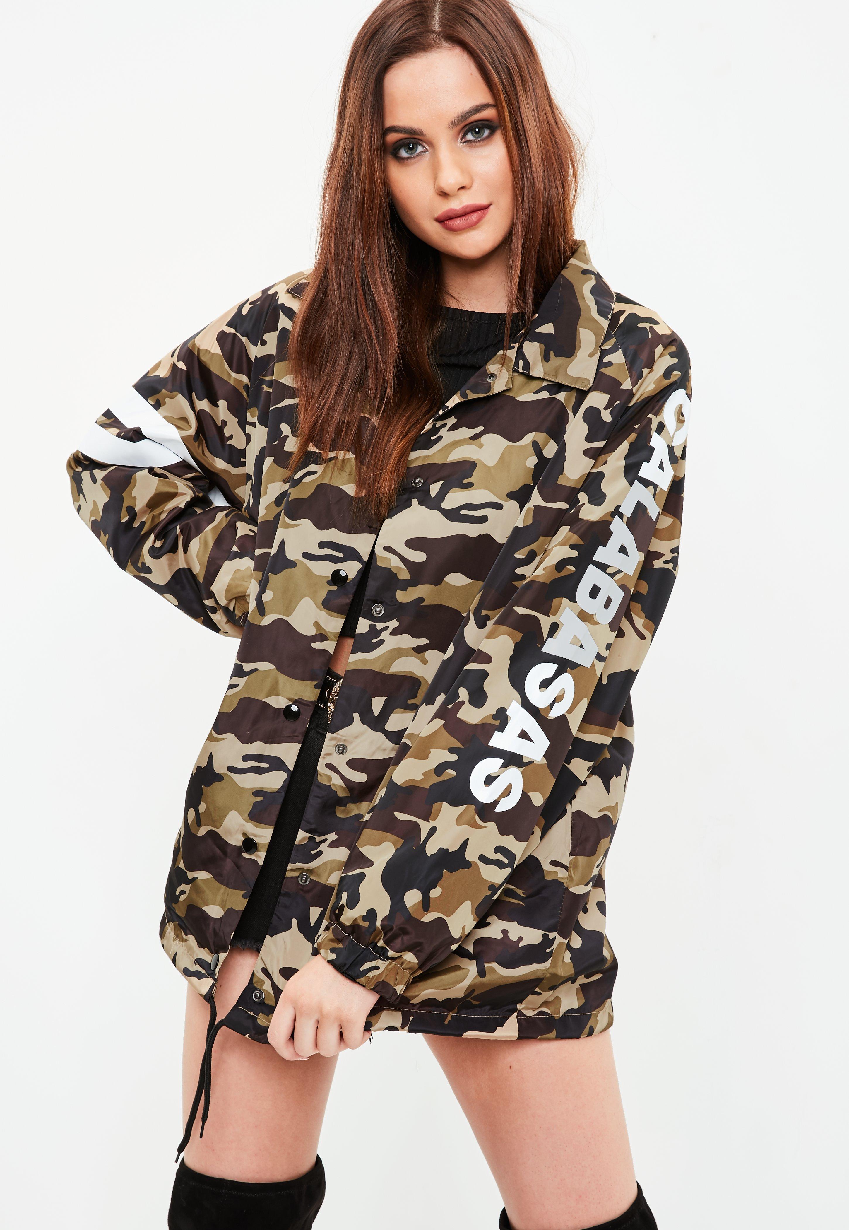 Lyst - Missguided Khaki Camo Jacket