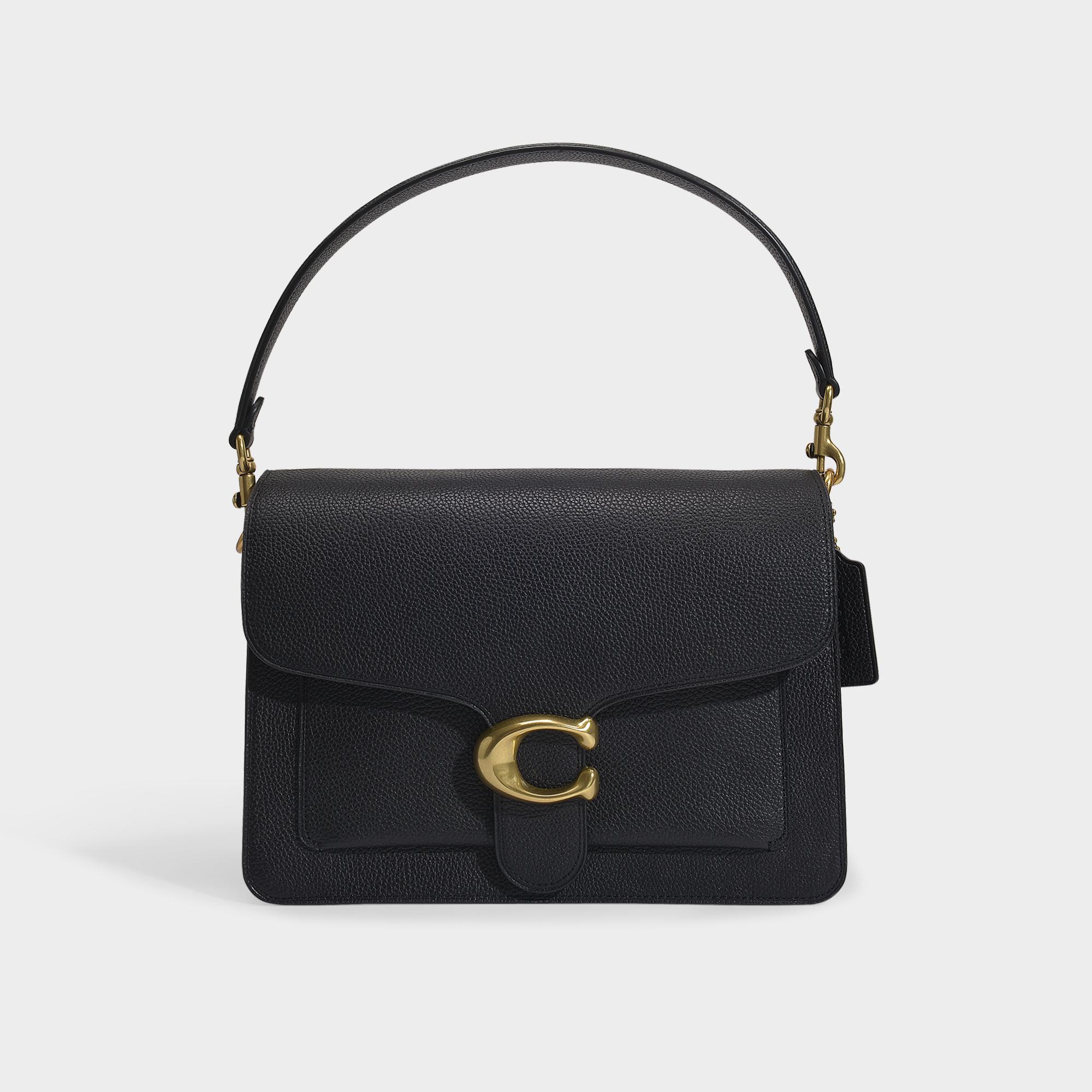 COACH Large Tabby Bag In Black Refined Calf Leather in Black - Lyst
