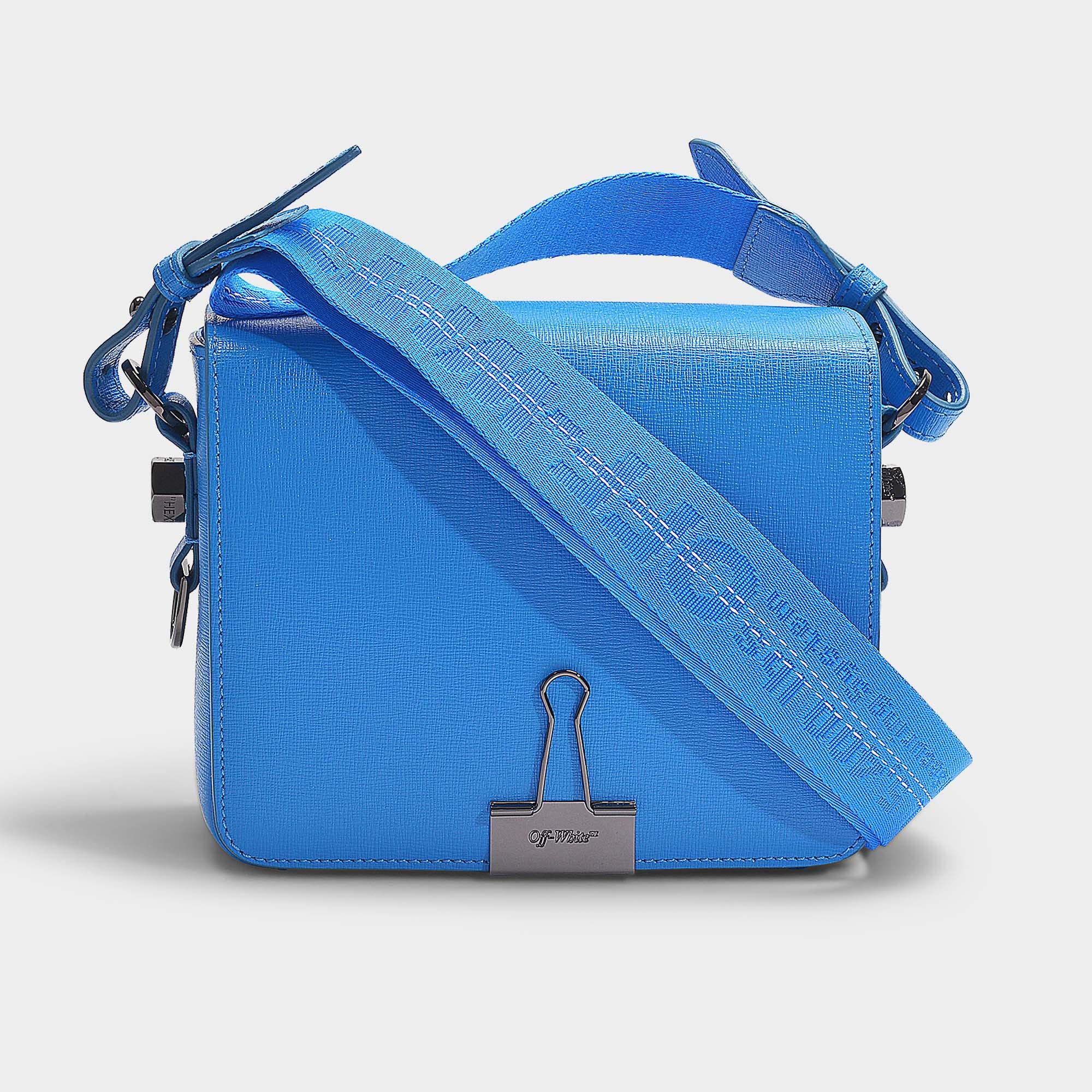 blue off white bag