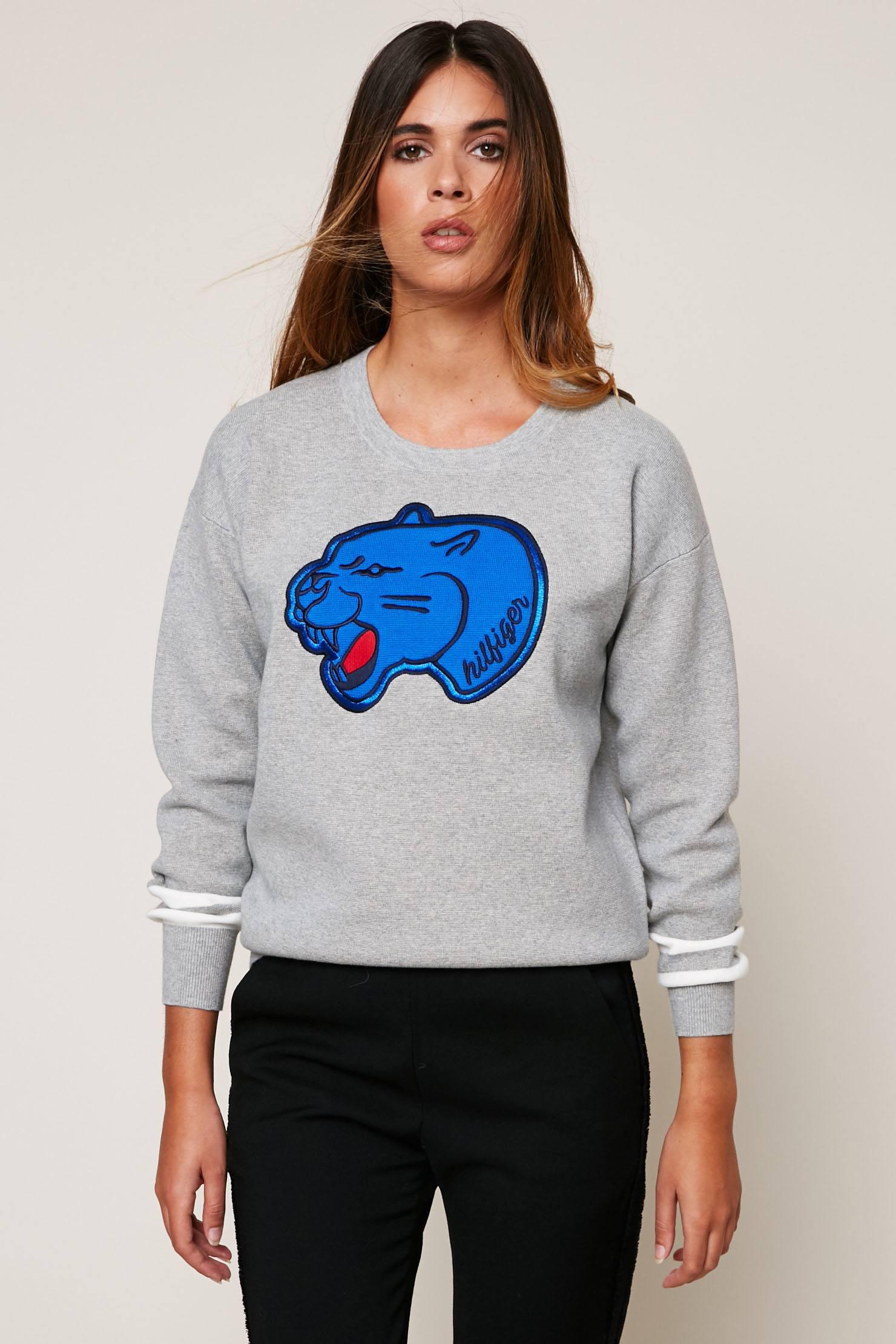 grey tommy hilfiger sweatshirt womens