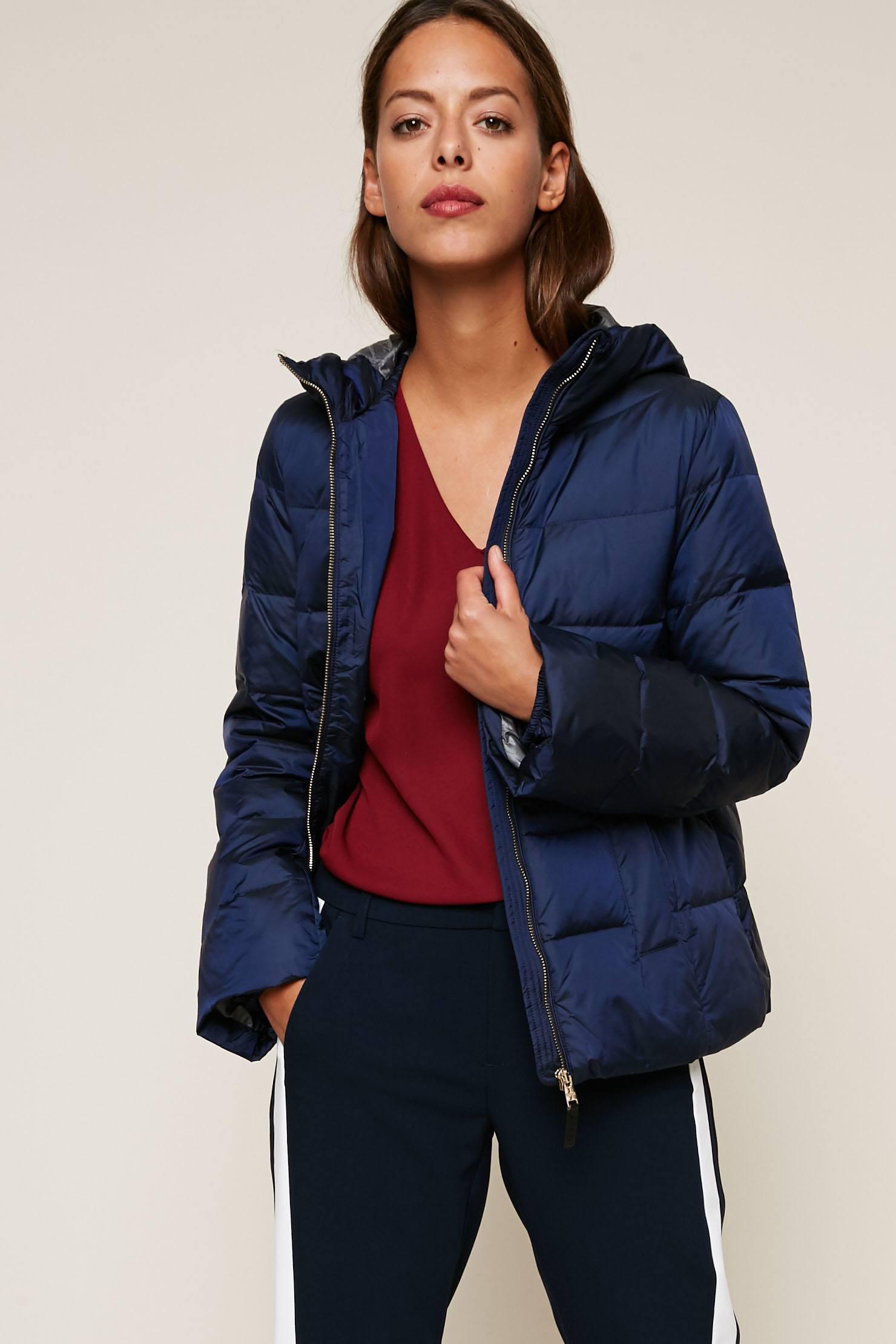 Lyst - Esprit Quilted Jacket in Blue