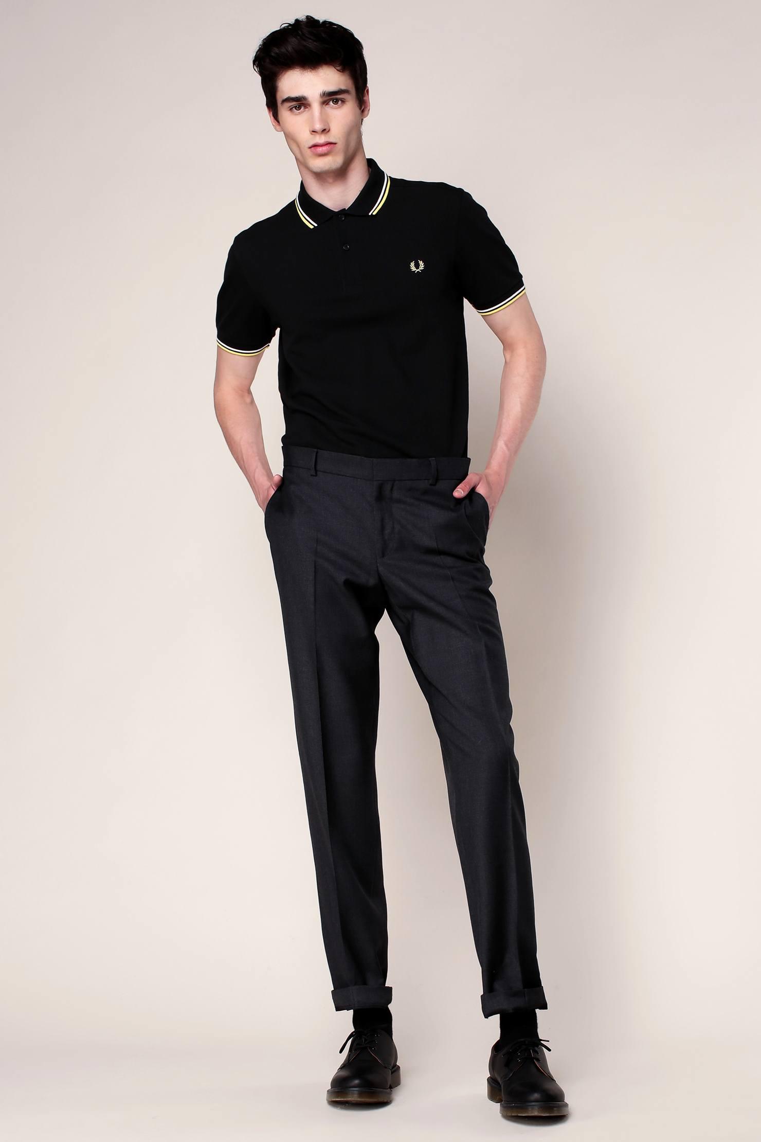 Lyst Fred Perry Polo Shirt In Black For Men 