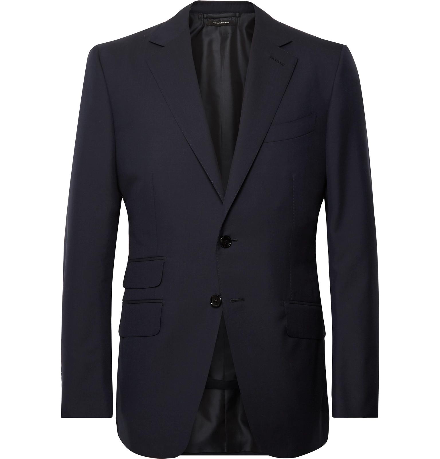 Tom Ford Navy O'connor Slim-fit Wool Suit Jacket in Blue for Men - Lyst