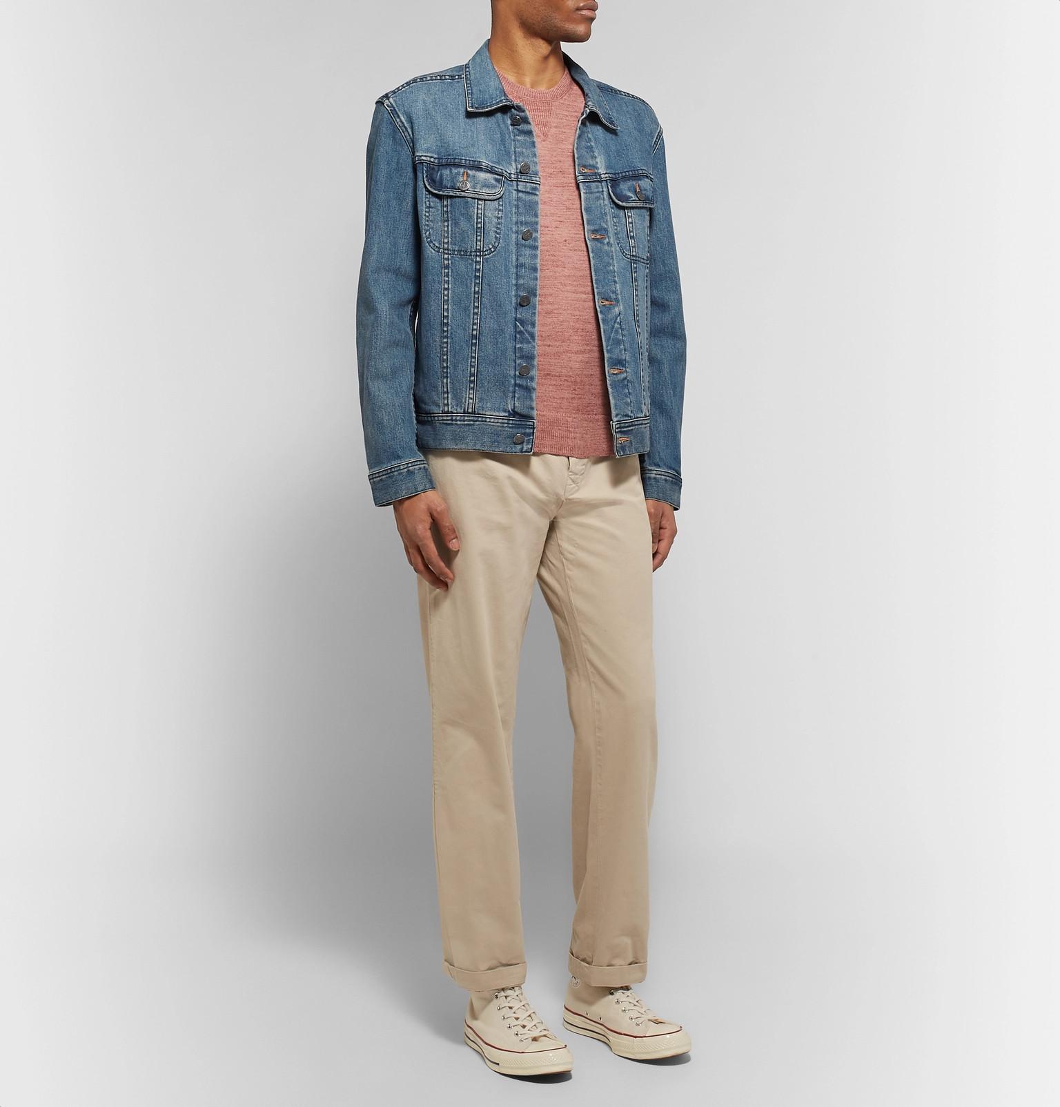Dyed Snyder Space For Todd Men Cotton Fullscreen Cashmere Pink View And Blend Sweater qtxwfRd