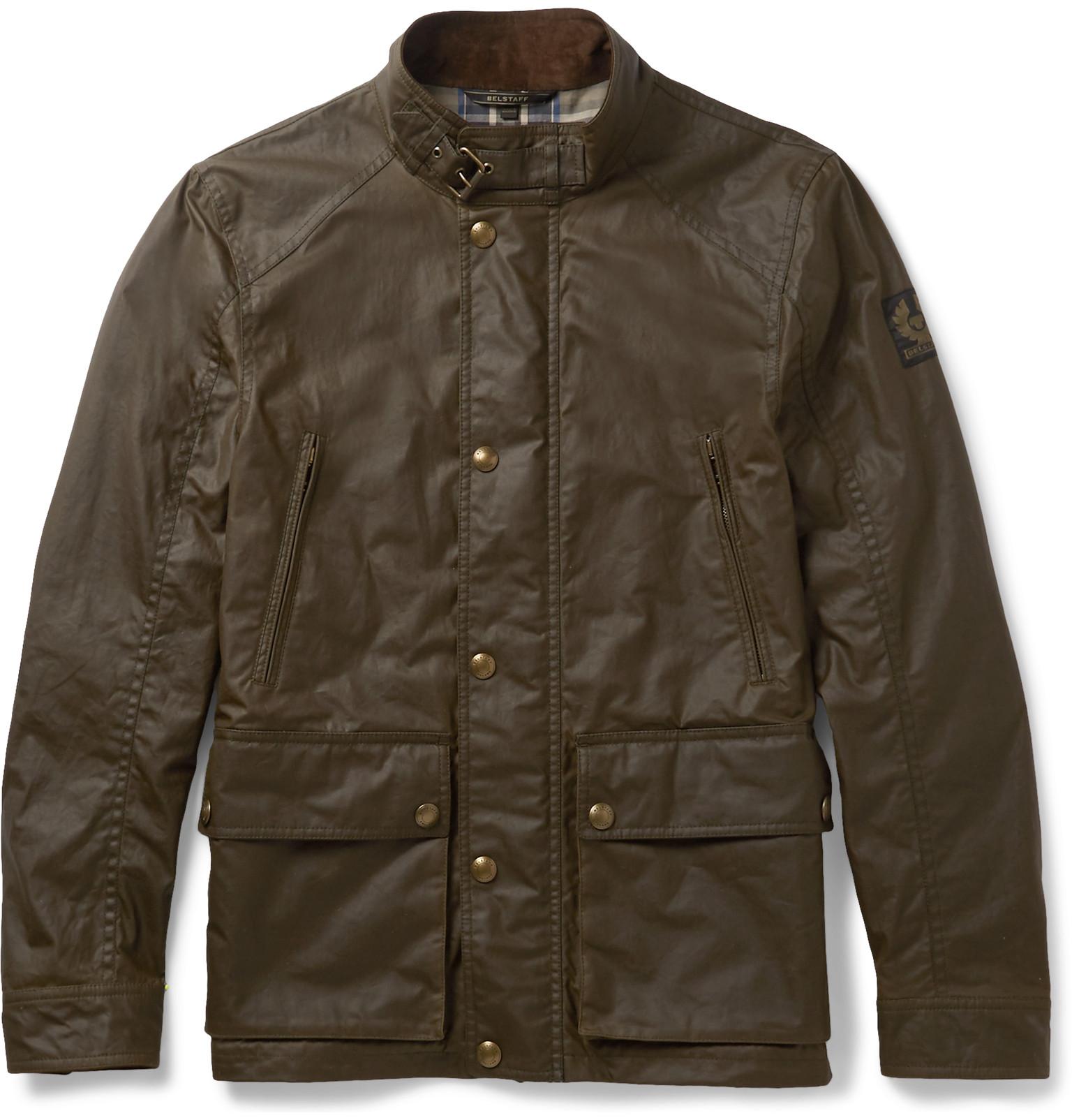 Belstaff Tourmaster Waxed-cotton Jacket in Brown for Men | Lyst