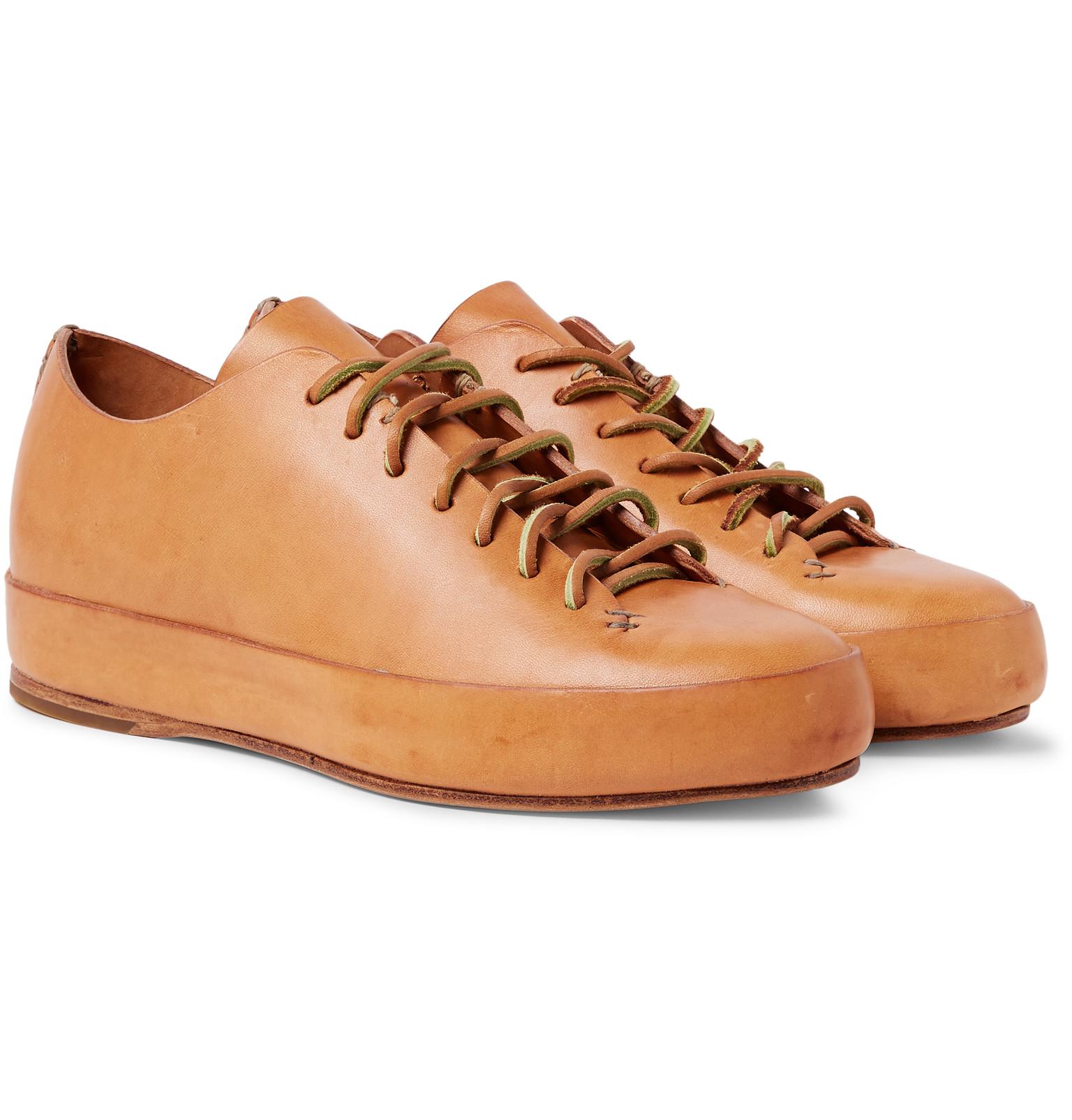 feit-leather-sneakers-in-brown-for-men-lyst