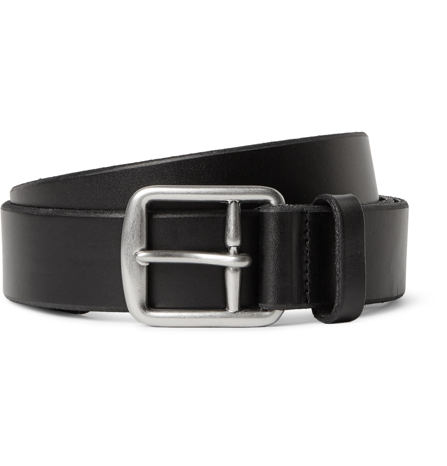 Polo ralph lauren 3cm Black Leather Belt in Black for Men | Lyst