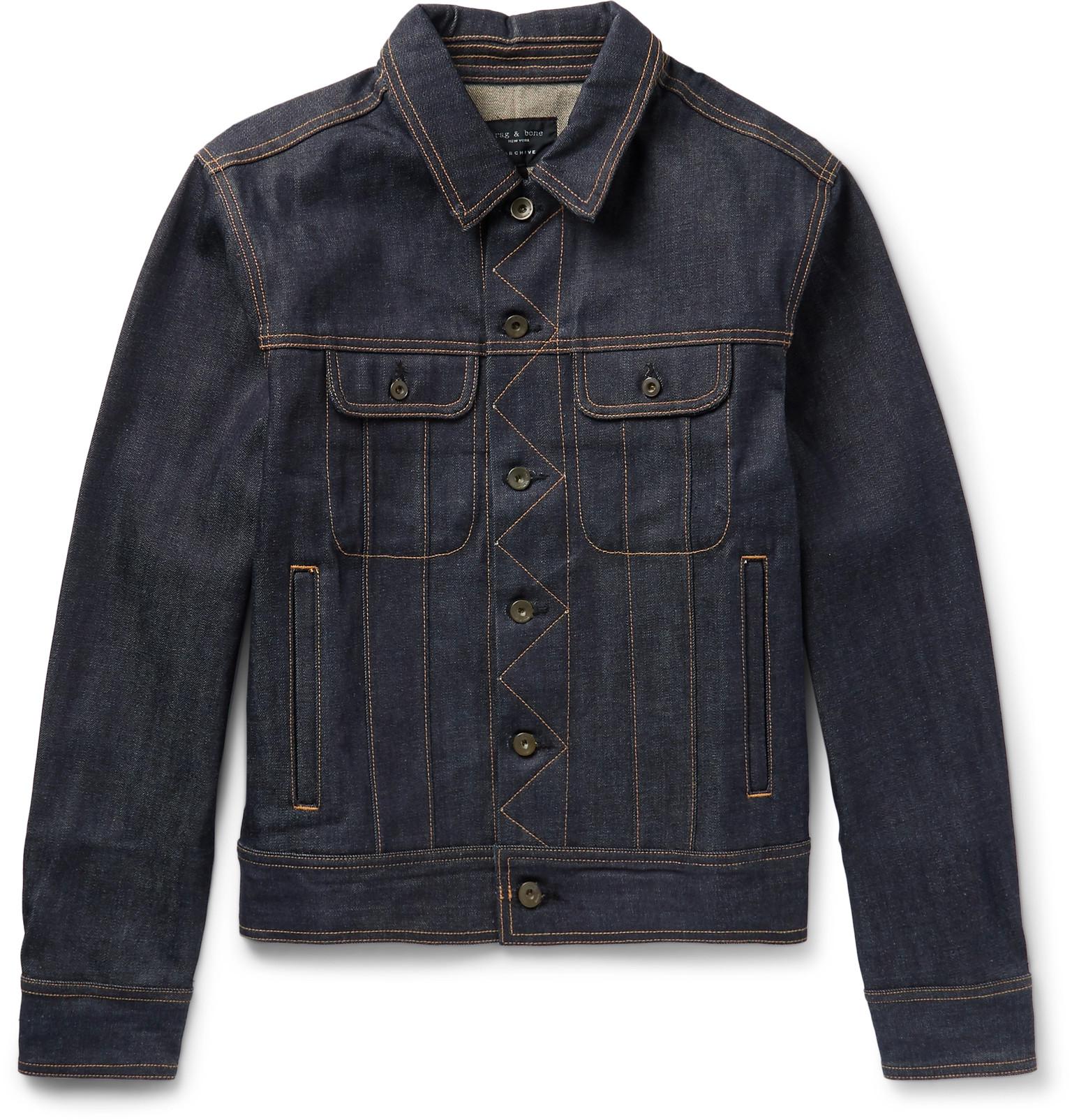 Rag & Bone Selvedge Denim Jacket in Blue for Men - Save 56% - Lyst