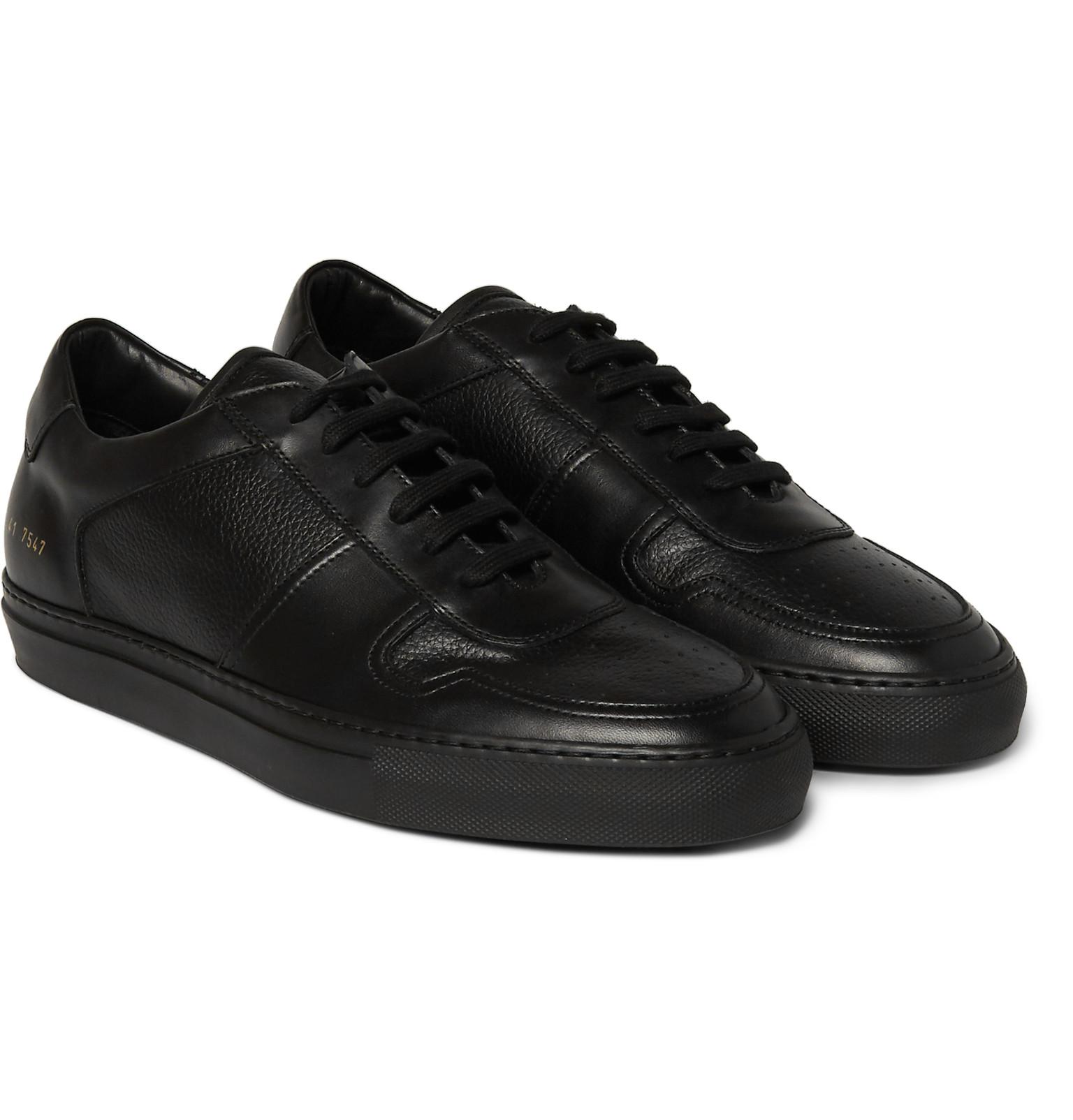 Lyst - Common Projects Bball Leather Sneakers in Black for Men