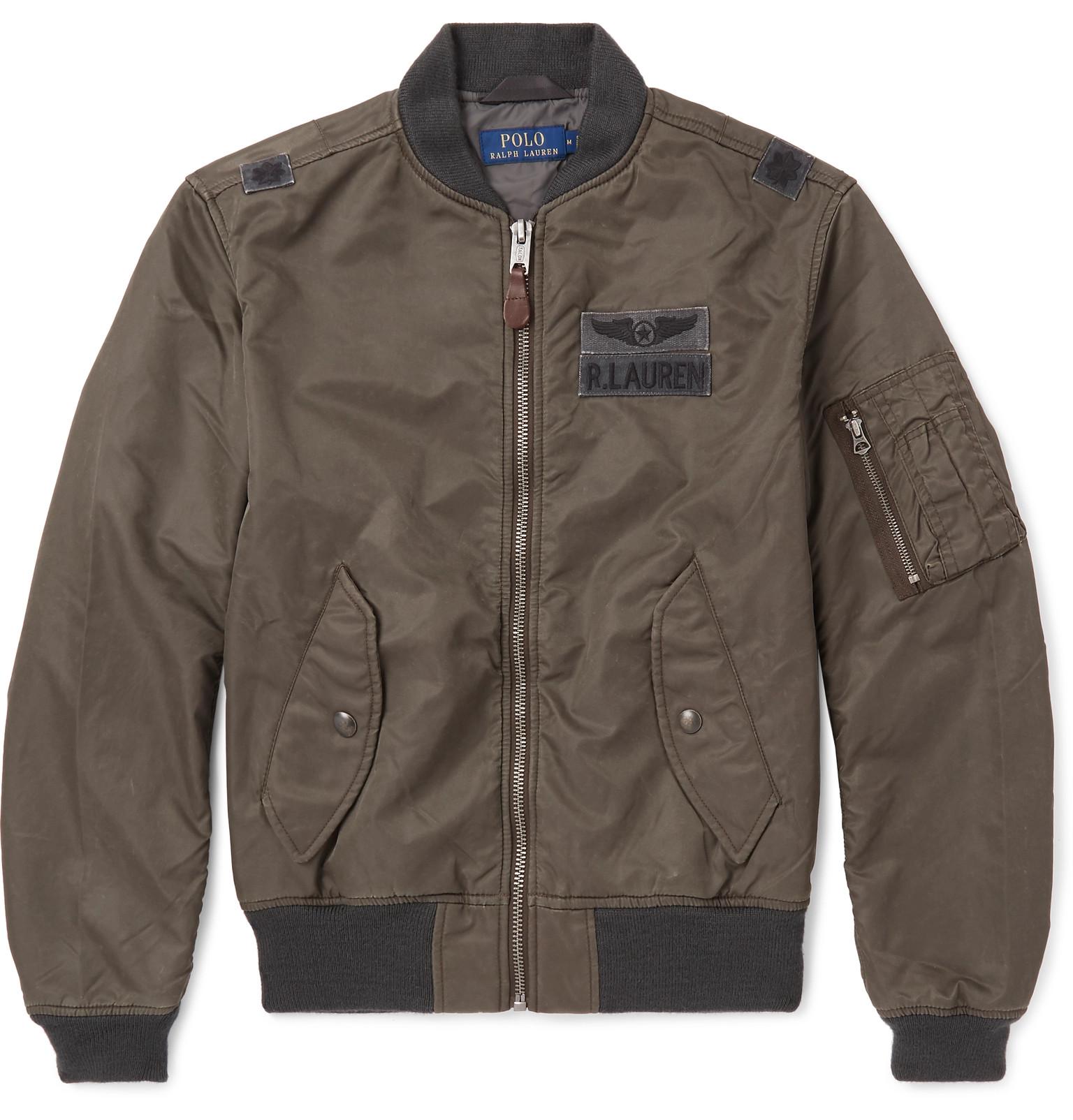 Lyst Polo Ralph Lauren Ma1 Shell Bomber Jacket in Gray for Men