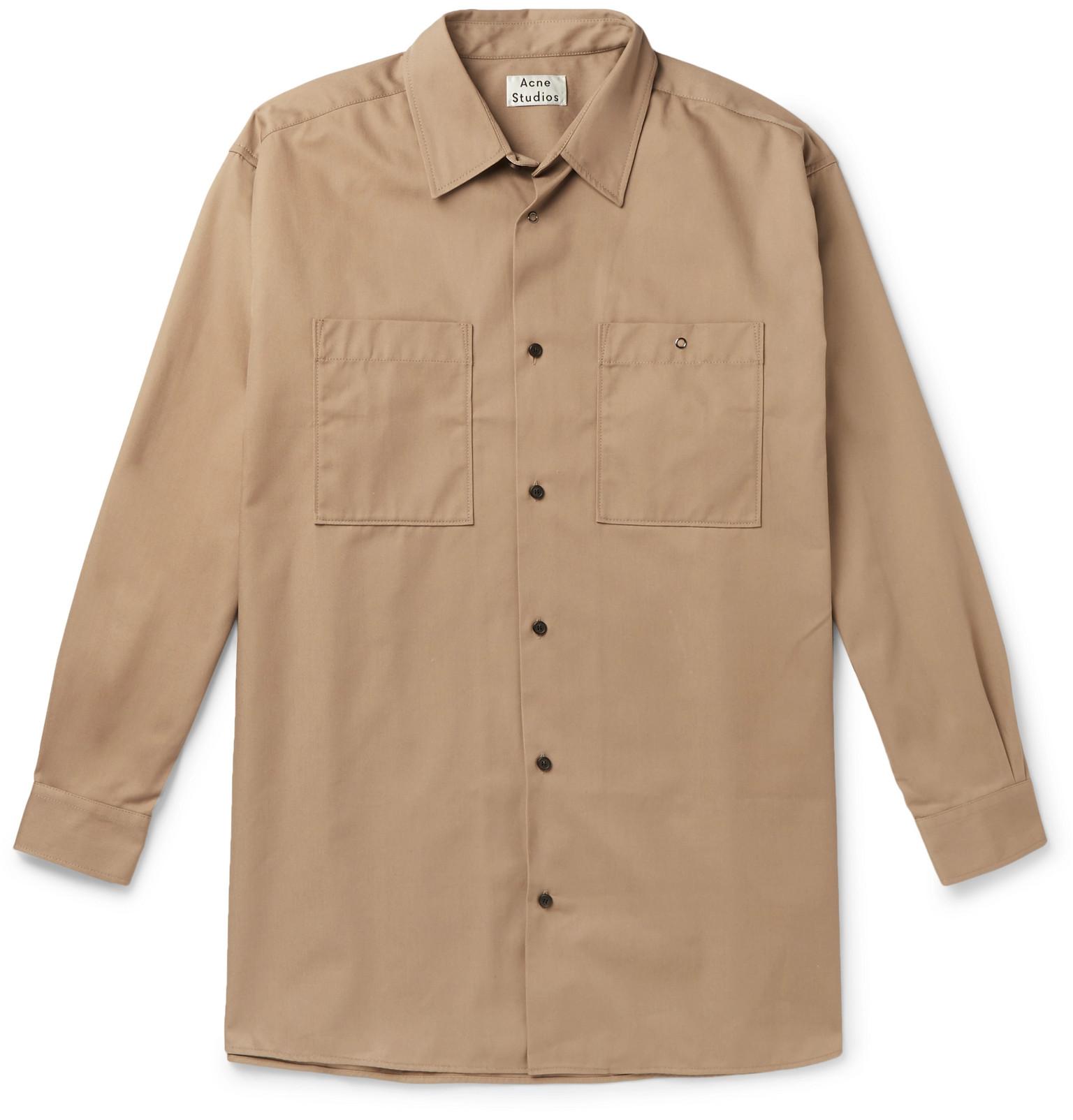 twill overshirt mens