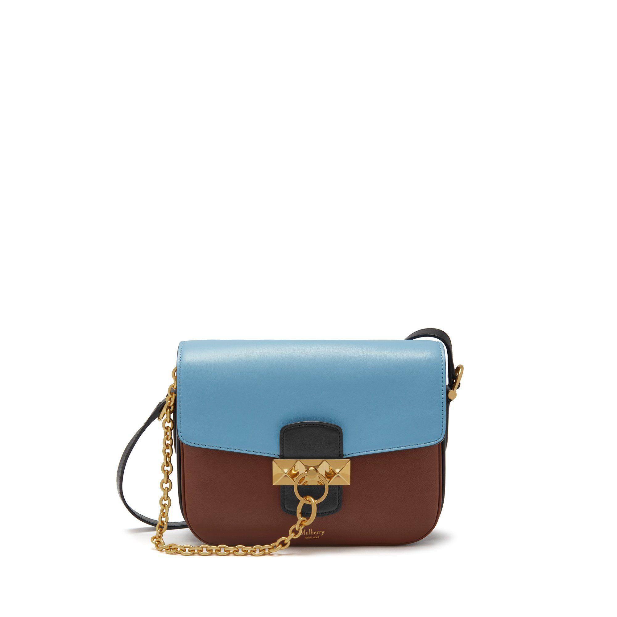 Mulberry Keeley Satchel In Espresso Multi-coloured Colour Block in ...