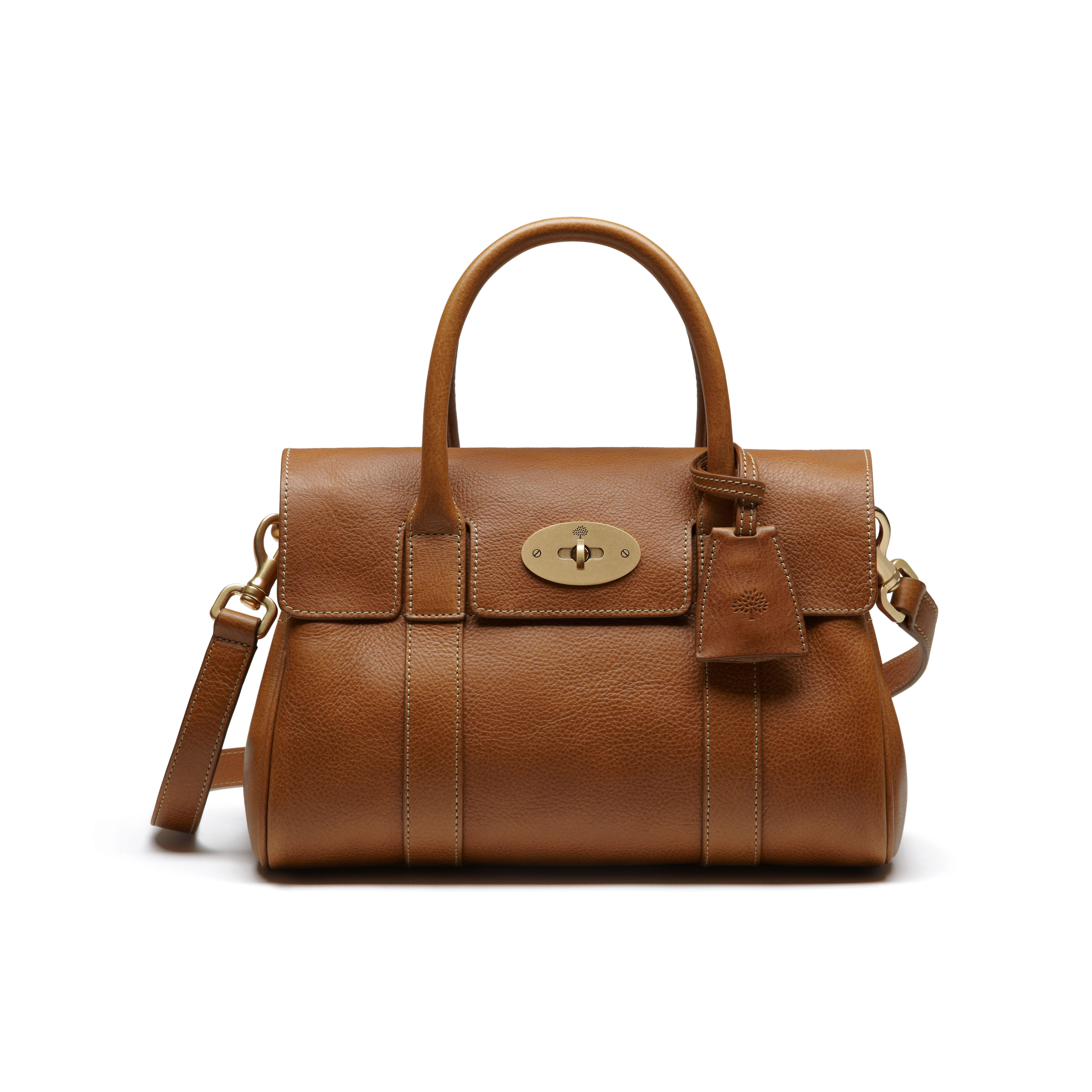 Lyst - Mulberry Small Bayswater Leather Satchel in Brown