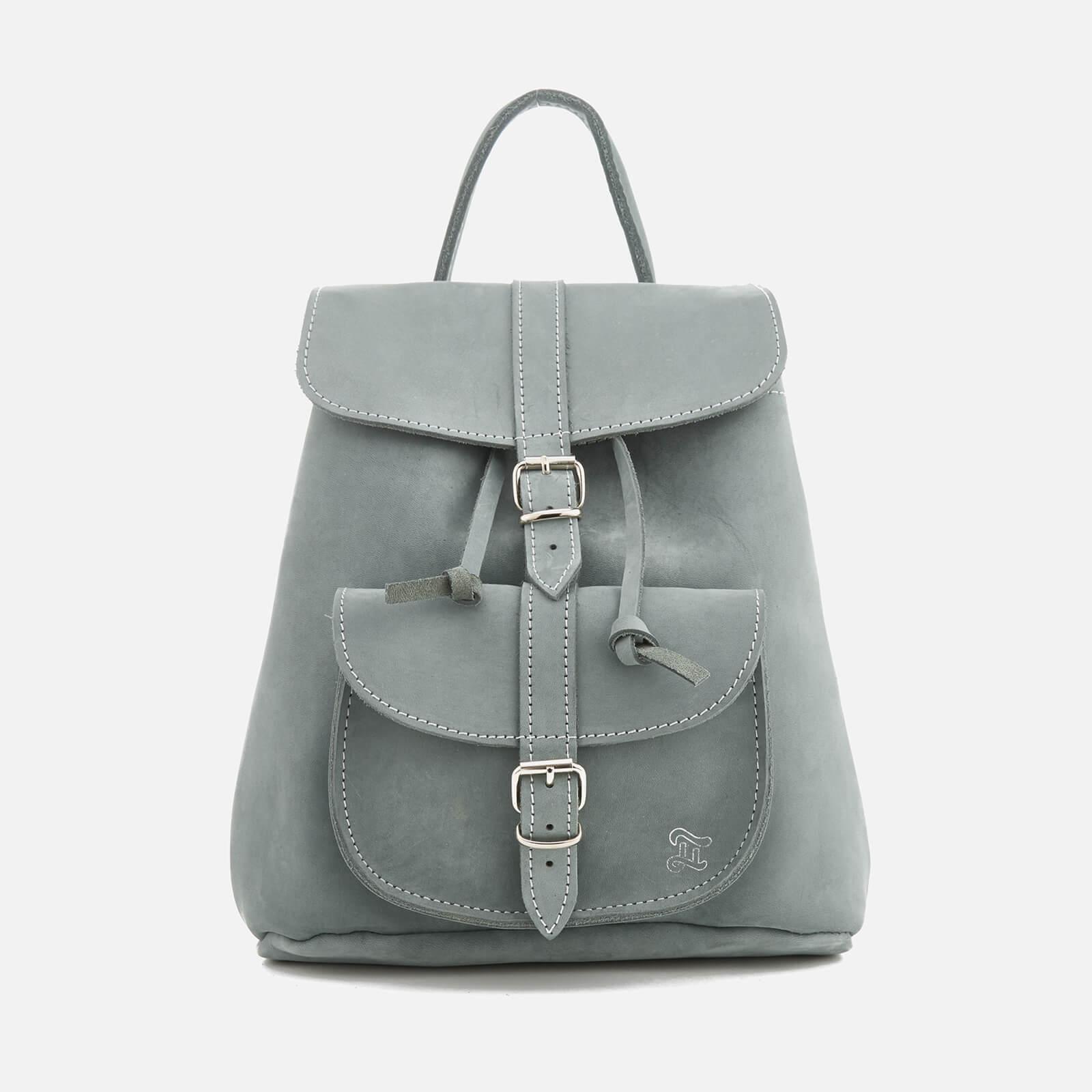 Grafea Leather Elizabeth Small Nubuck Backpack in Gray - Lyst