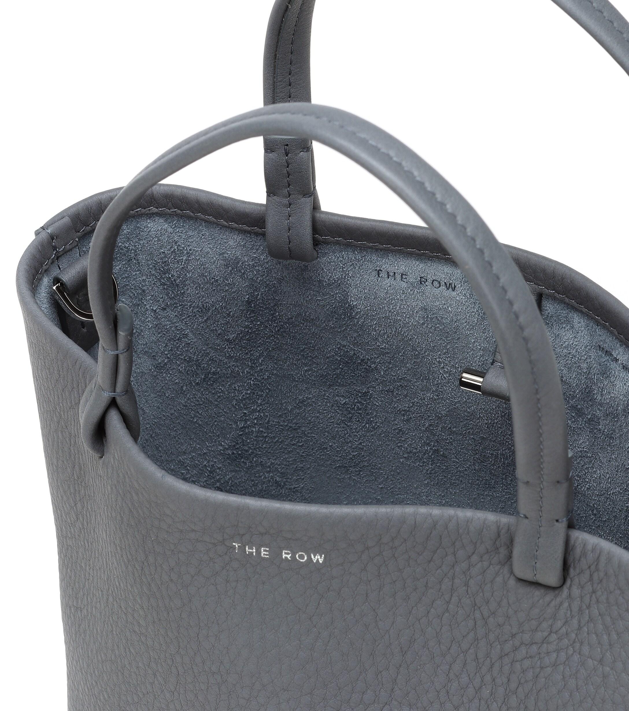 the row flat leather tote