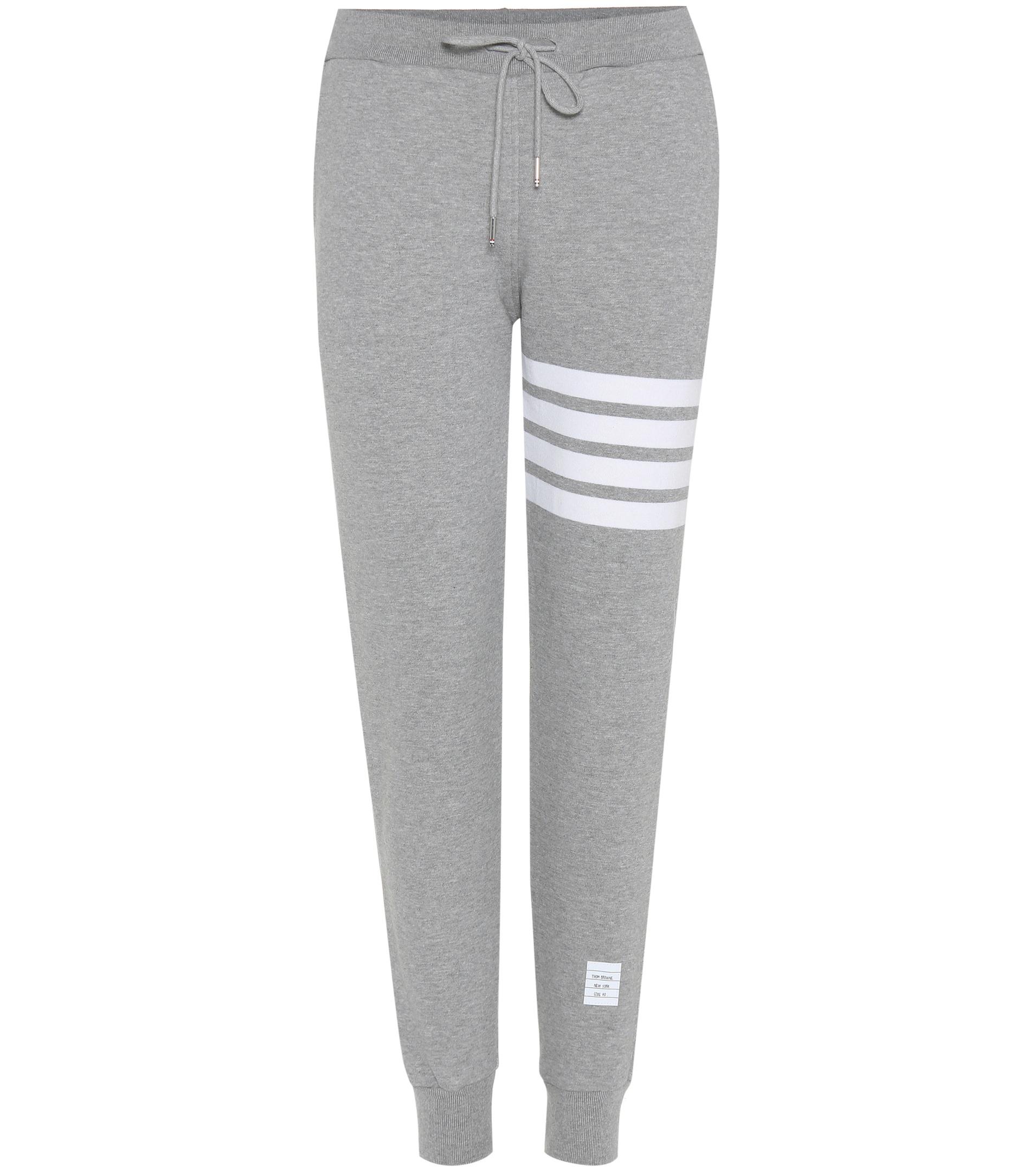 Lyst - Thom Browne Cotton Track Pants in Gray