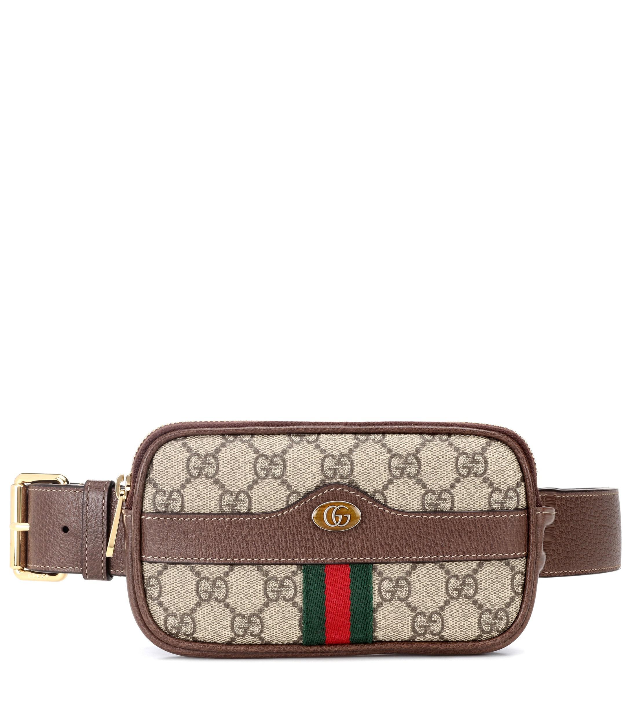 Lyst - Gucci Ophidia GG Supreme Belt Bag in Brown