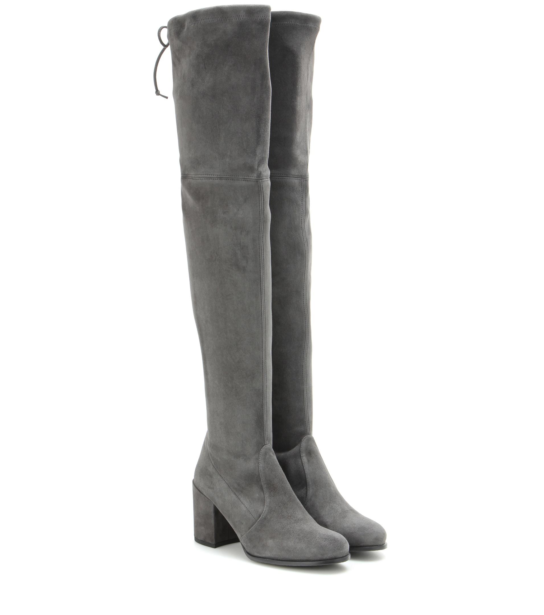 grey suede otk boots