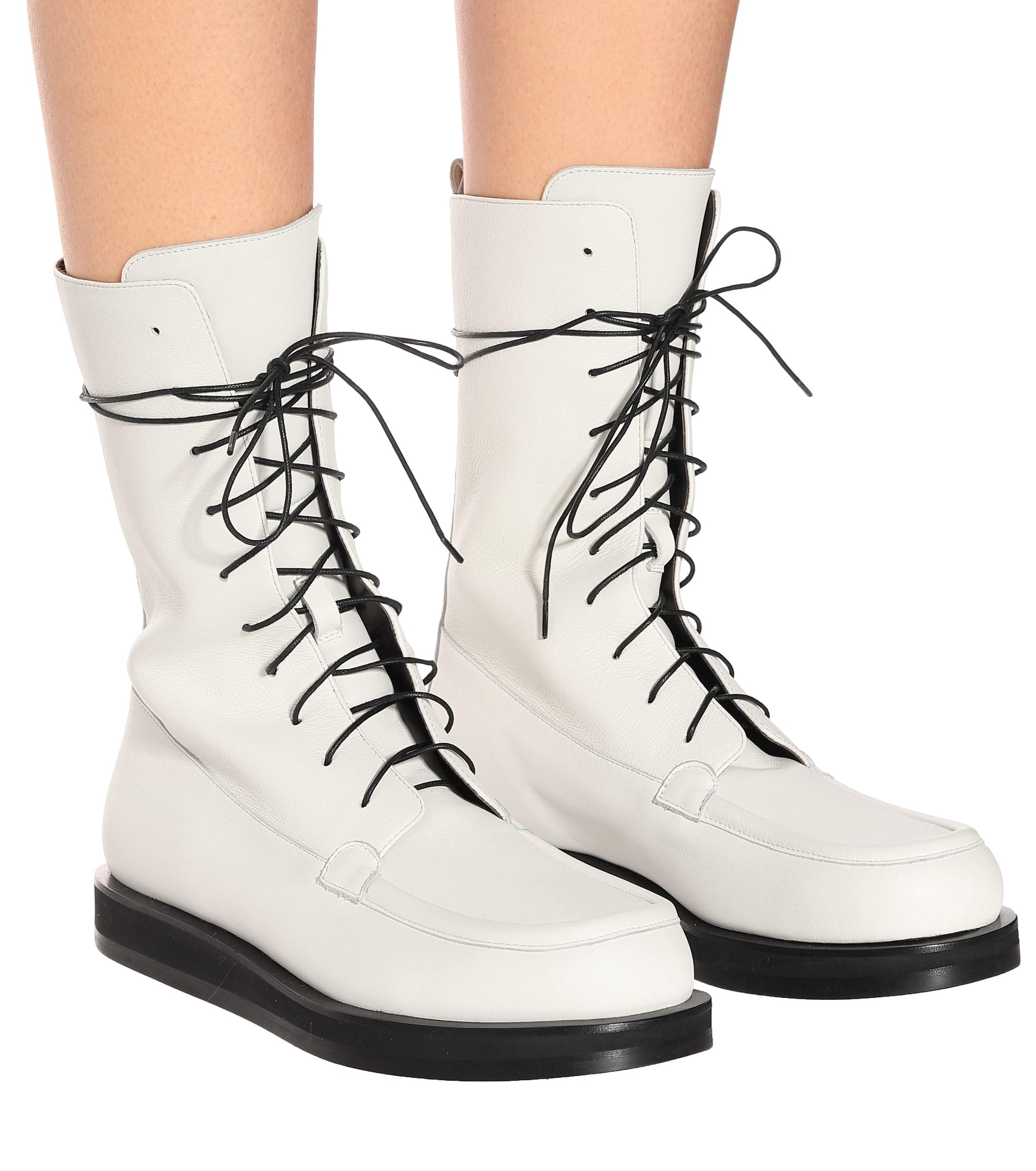 the row patty lace up boots