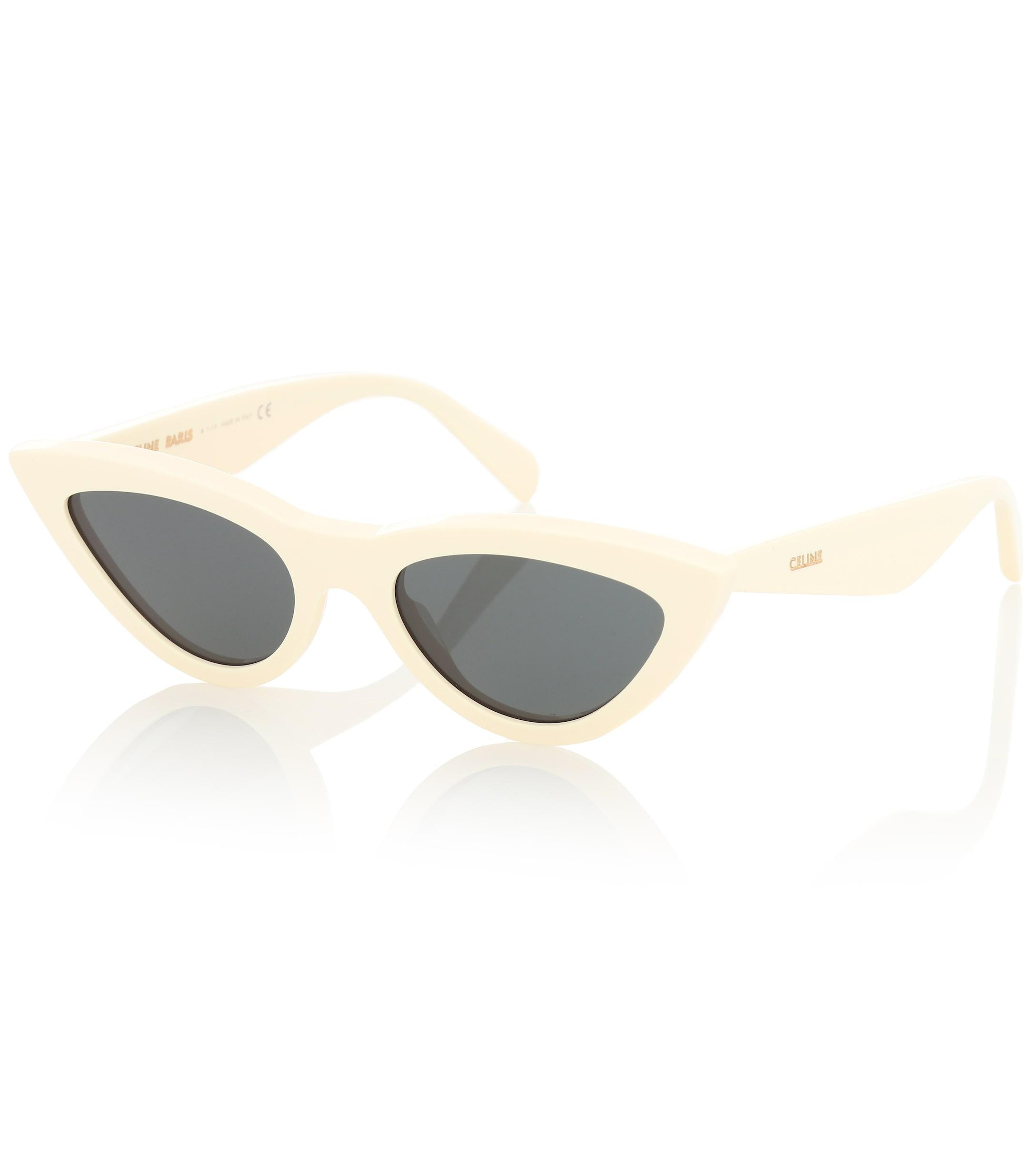 Céline Cateye Acetate Sunglasses in White Lyst