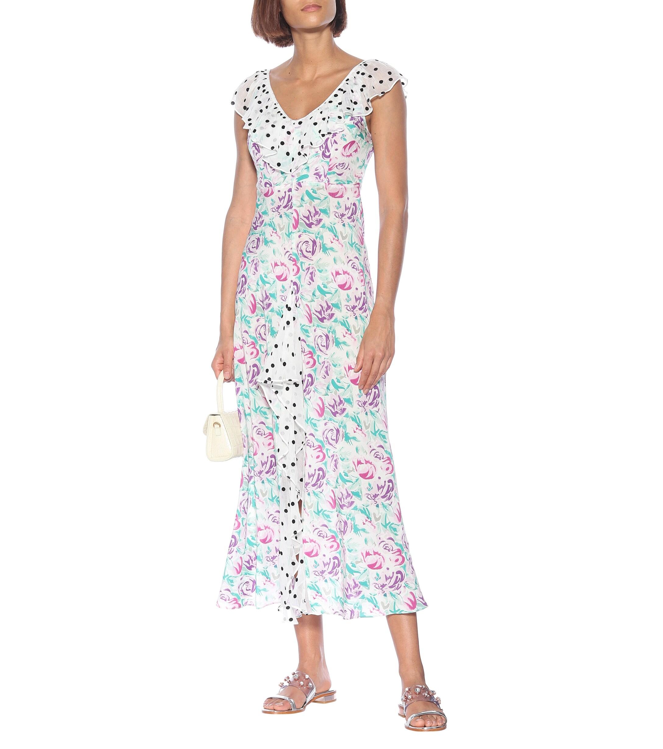 RIXO London Antoinette Floral Silk Maxi Dress - Lyst