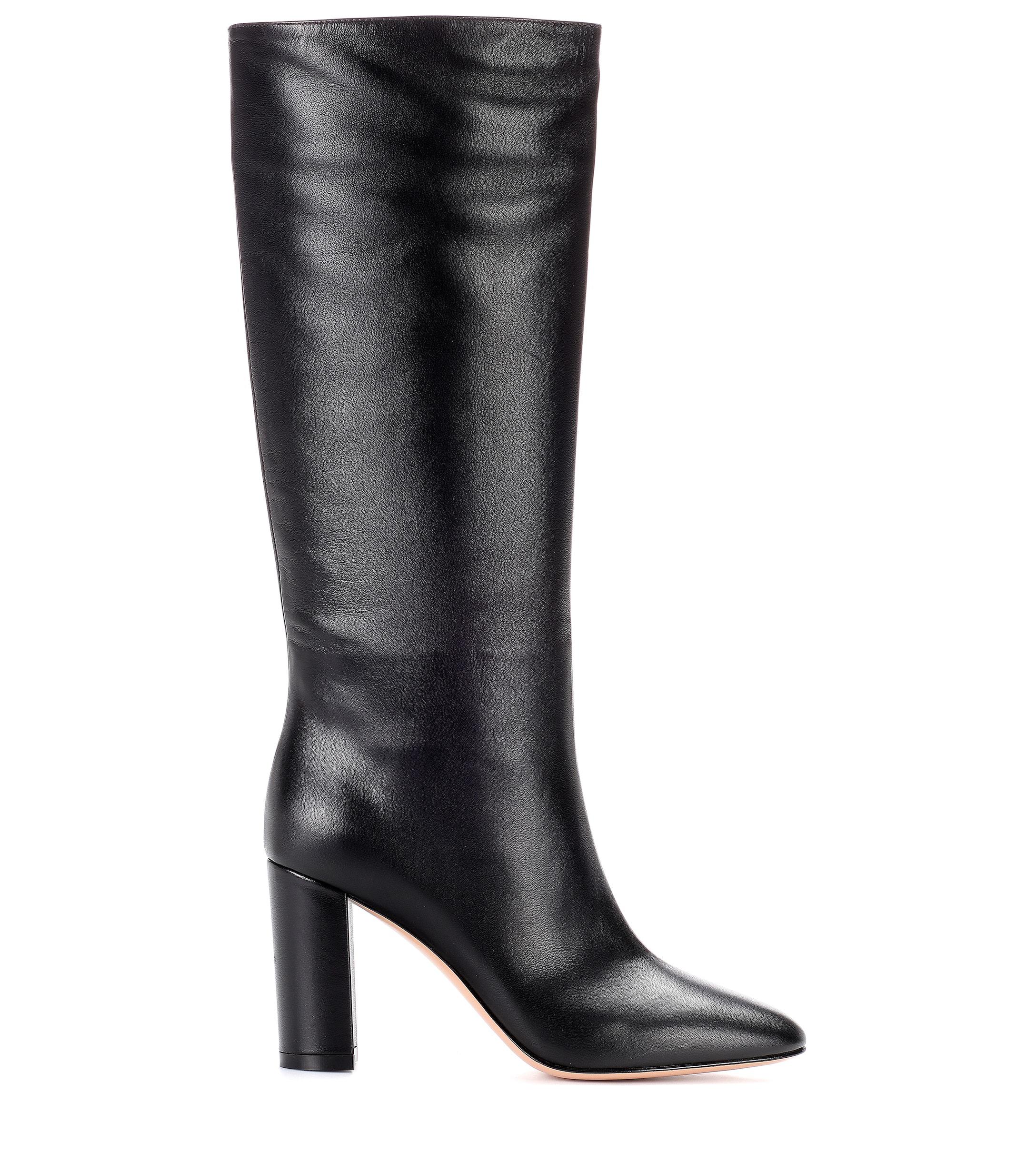 gianvito rossi laura leather knee boots