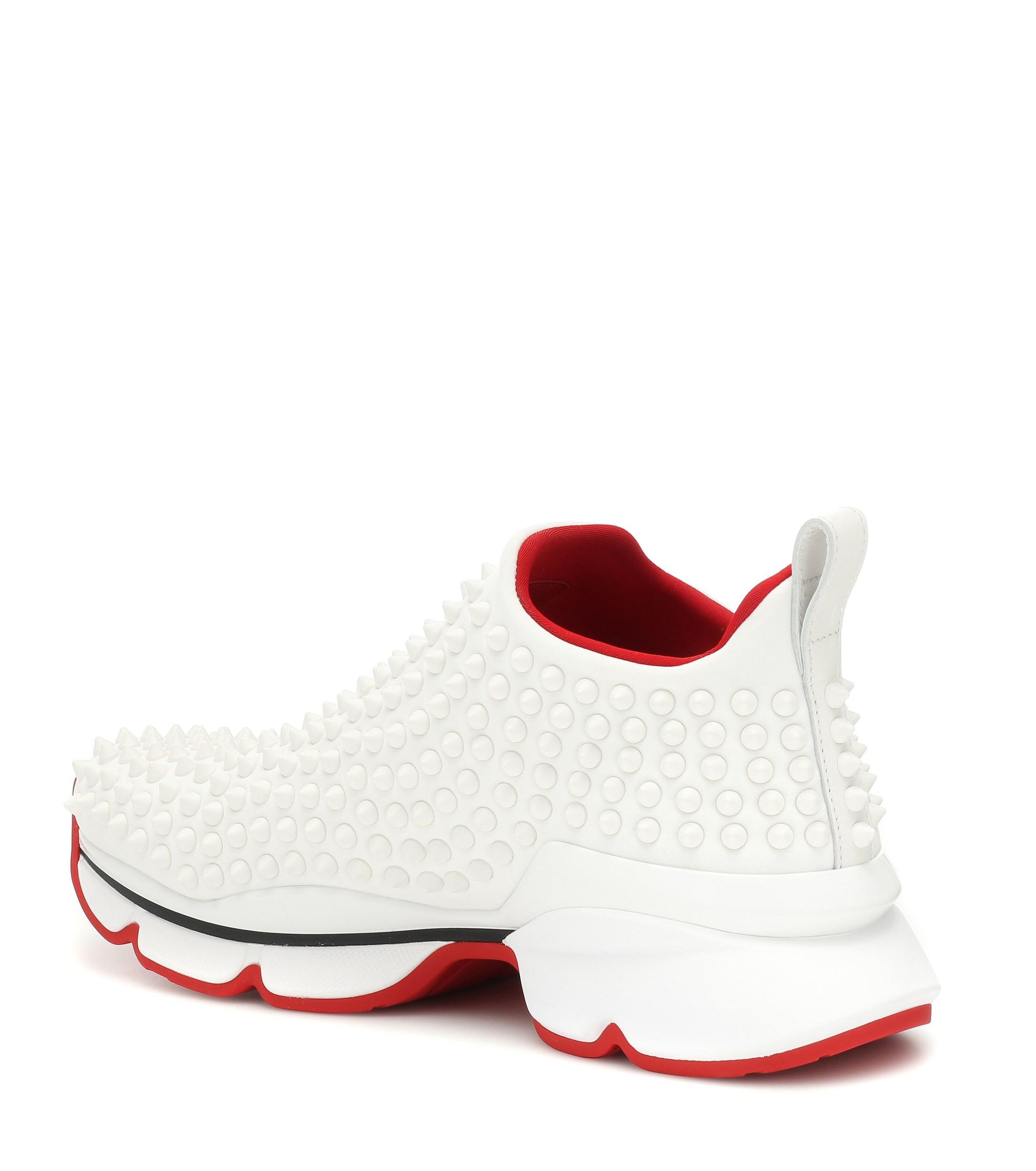 louboutin spike sock sneaker