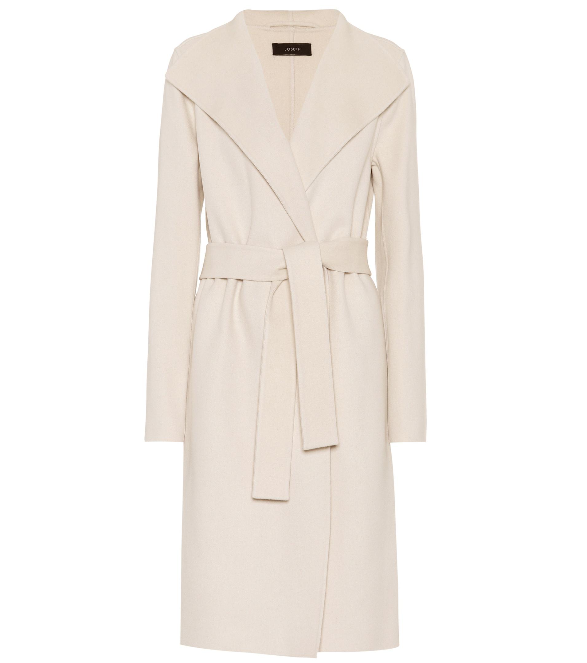 Lyst - Joseph Wool And Cashmere Blend Coat in Natural