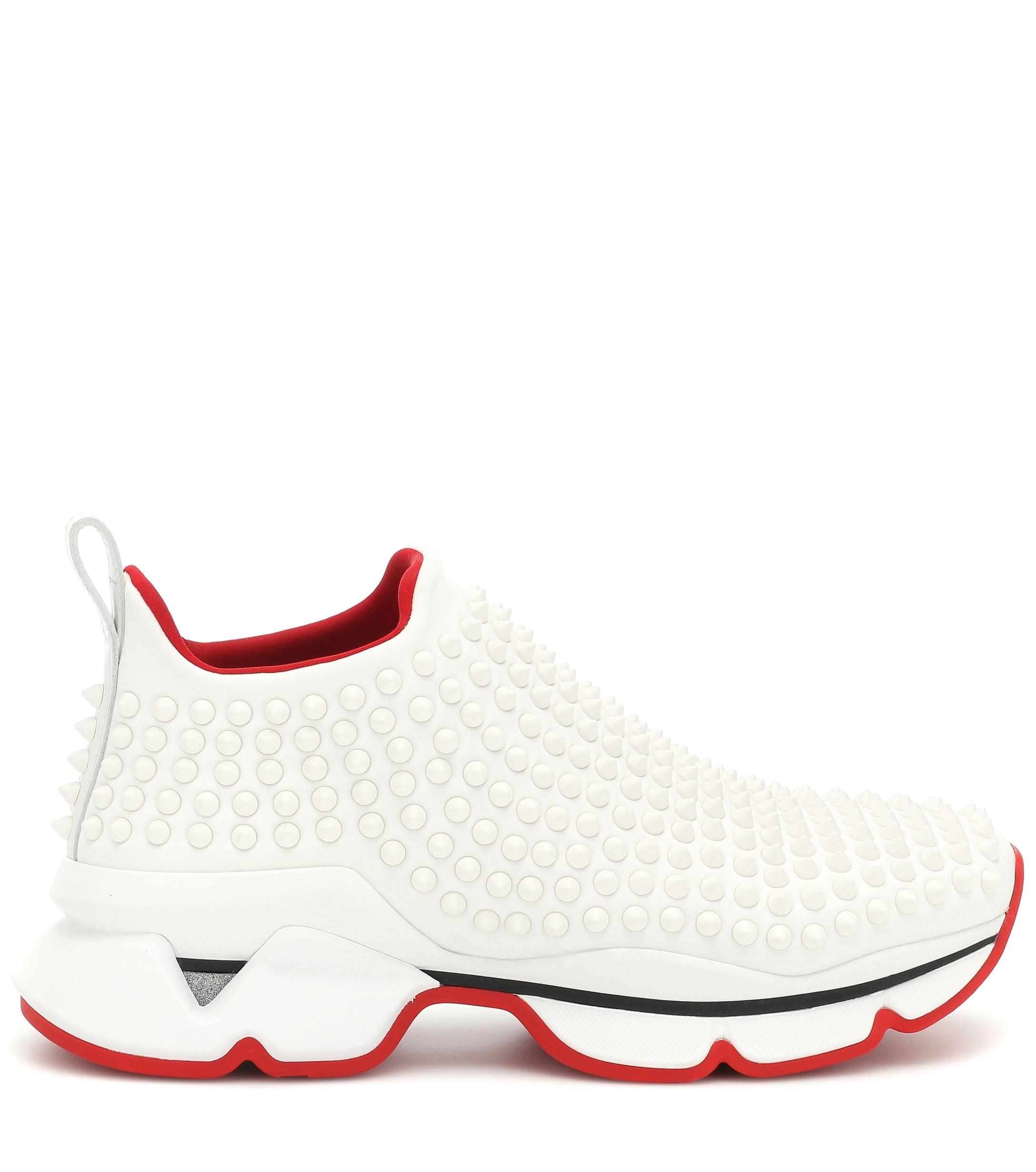 louboutin spike sock sneaker