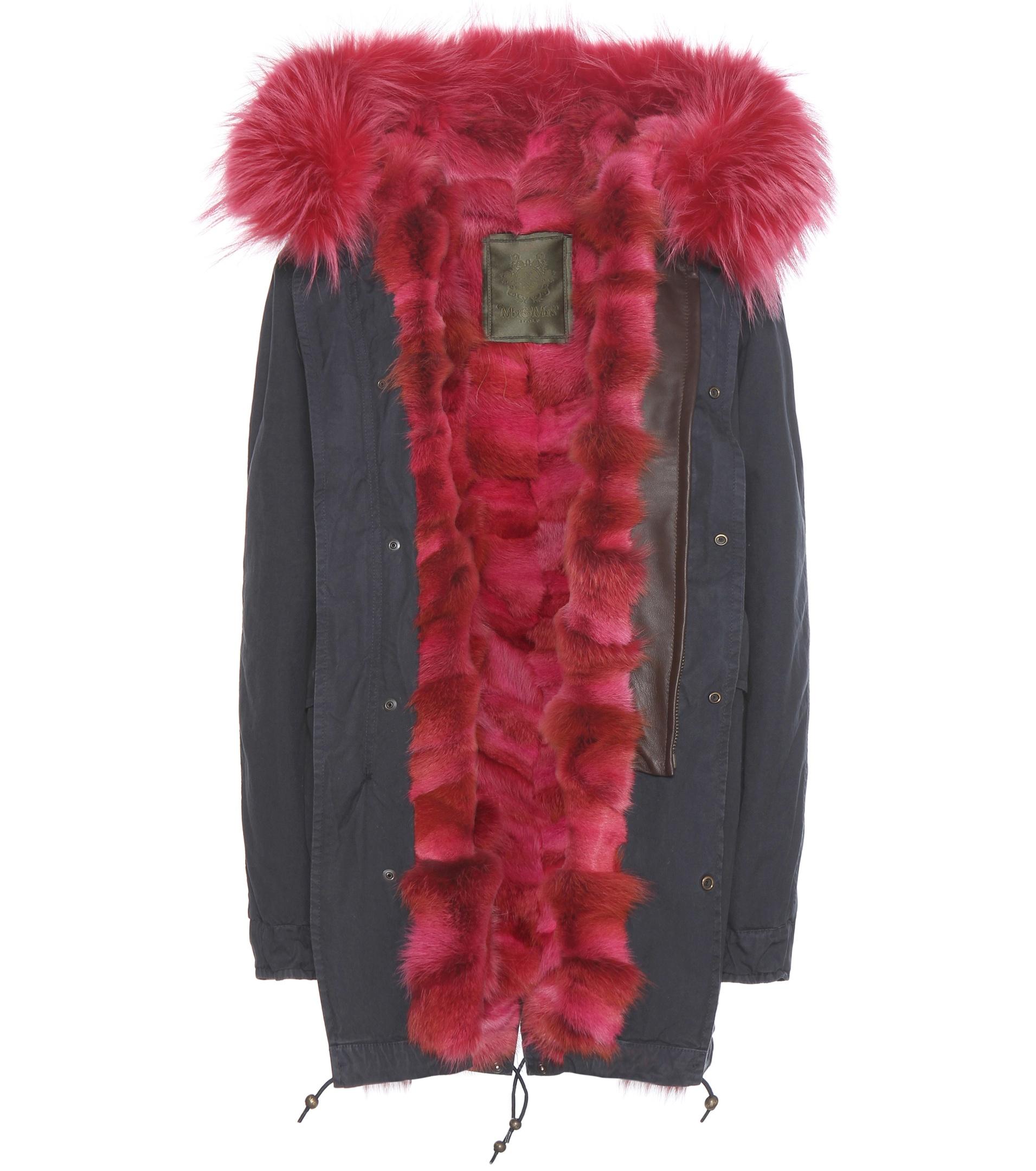 mr and mrs italy fur lined parka