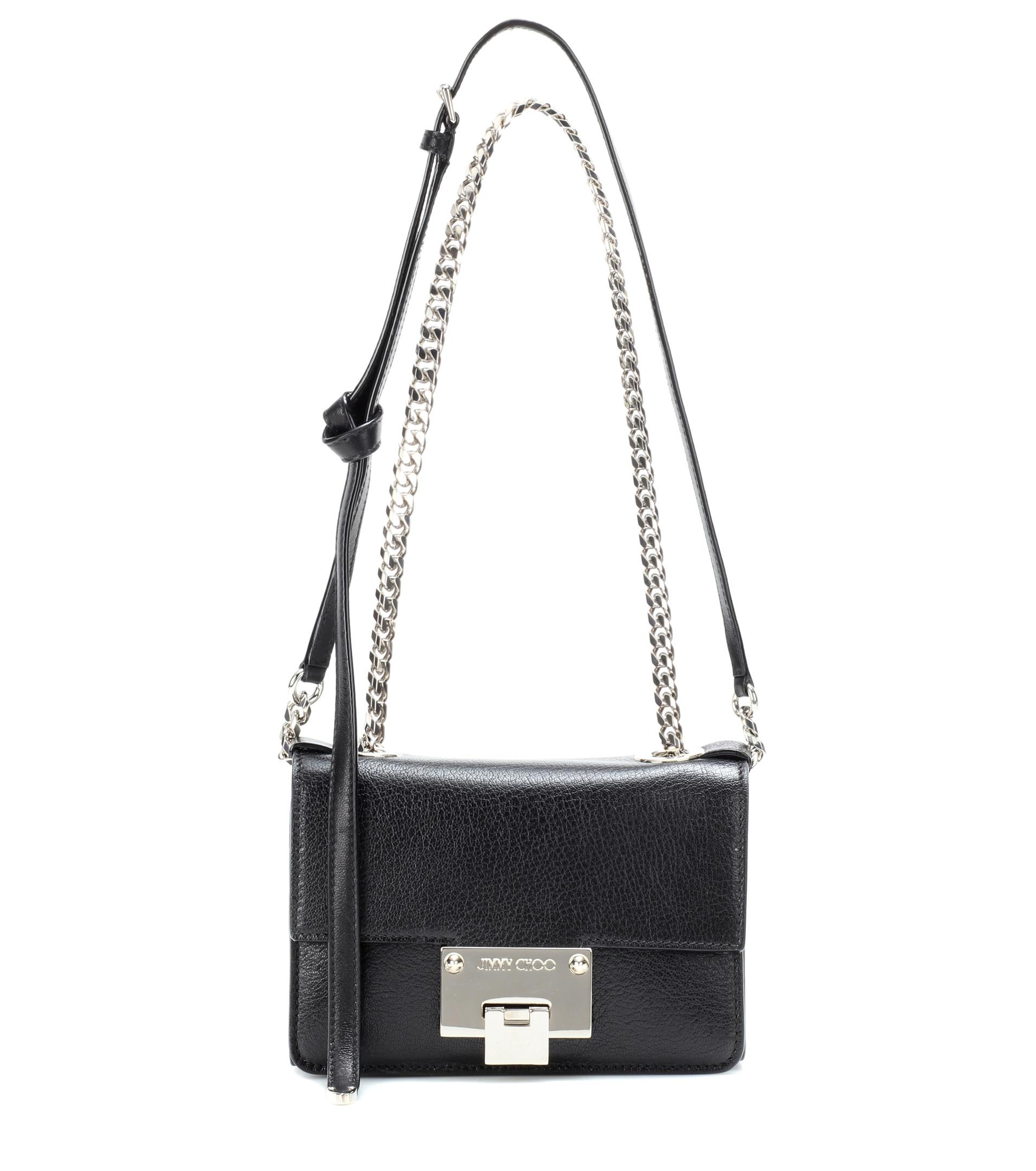 Lyst - Jimmy Choo Rebel Soft Mini Leather Shoulder Bag in Black - Save 4%