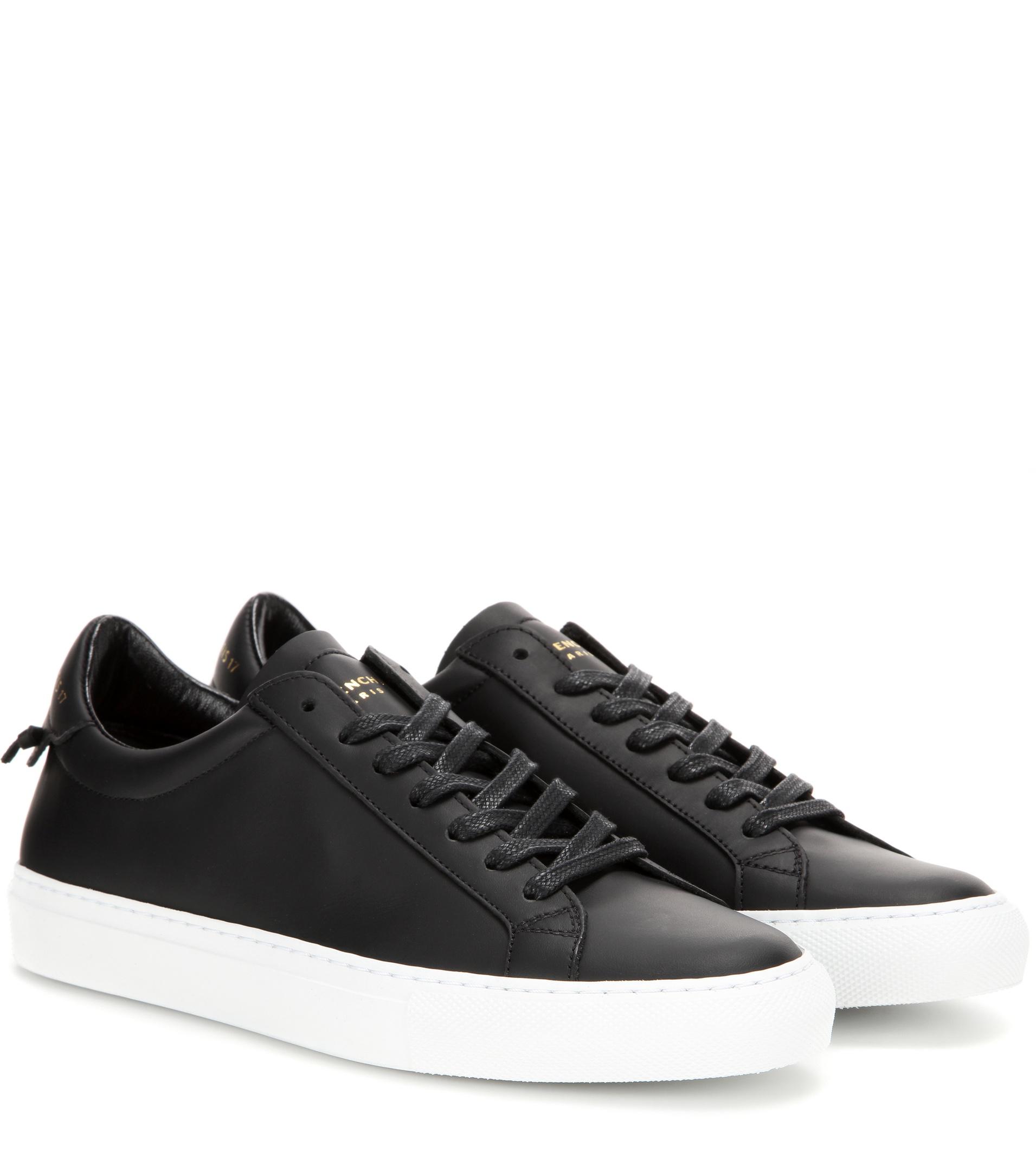 Lyst - Givenchy Urban Knots Leather Sneakers in Black