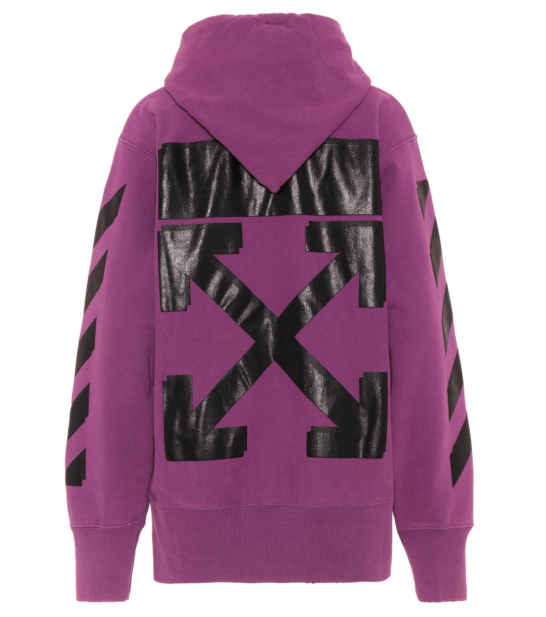 Off-White c/o Virgil Abloh Cotton X Champion Hoodie in Purple - Lyst