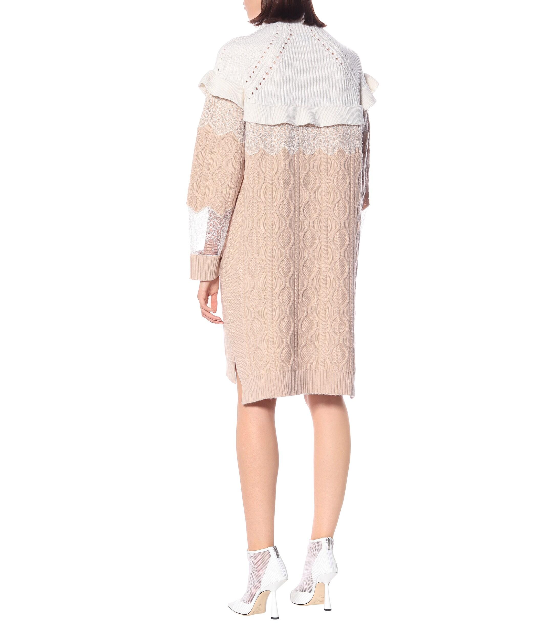 pink cashmere sweater dress