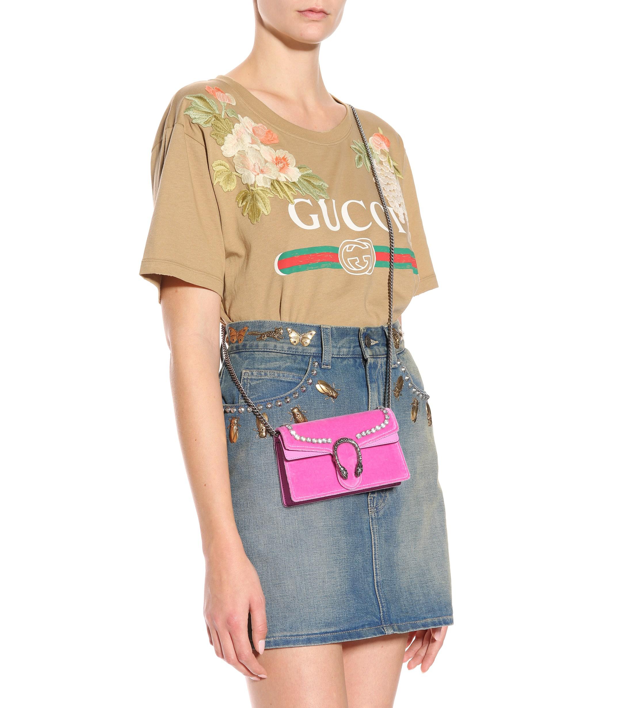 Lyst - Gucci Dionysus Super Mini Shoulder Bag in Pink