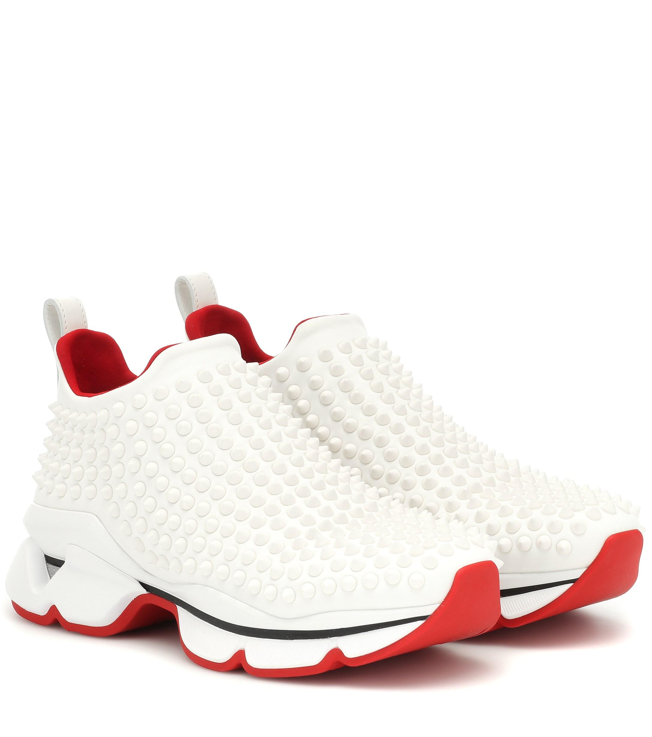 louboutin spike sock sneaker