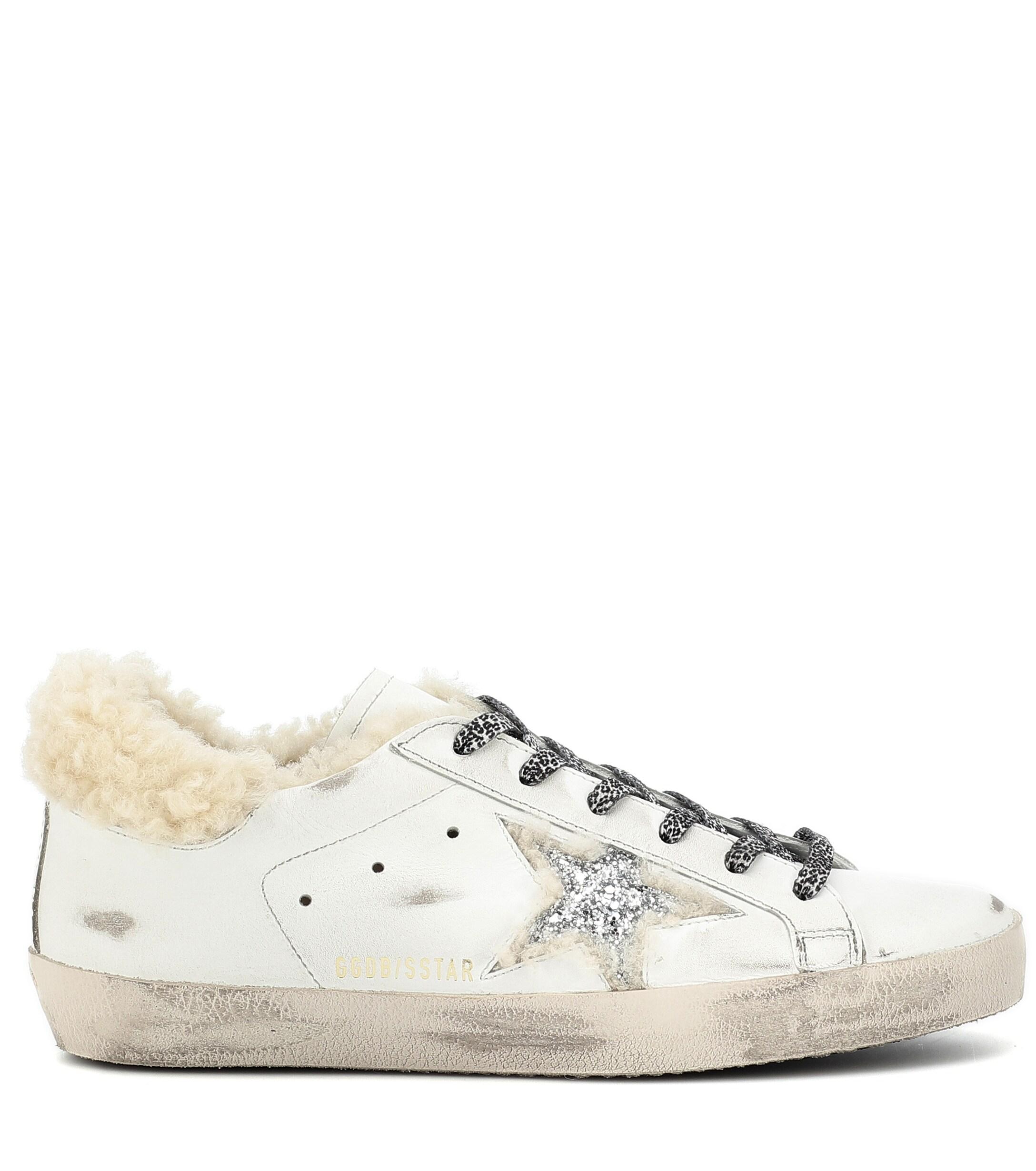 Golden Goose Deluxe Brand Superstar Shearling-lined Sneakers - Lyst