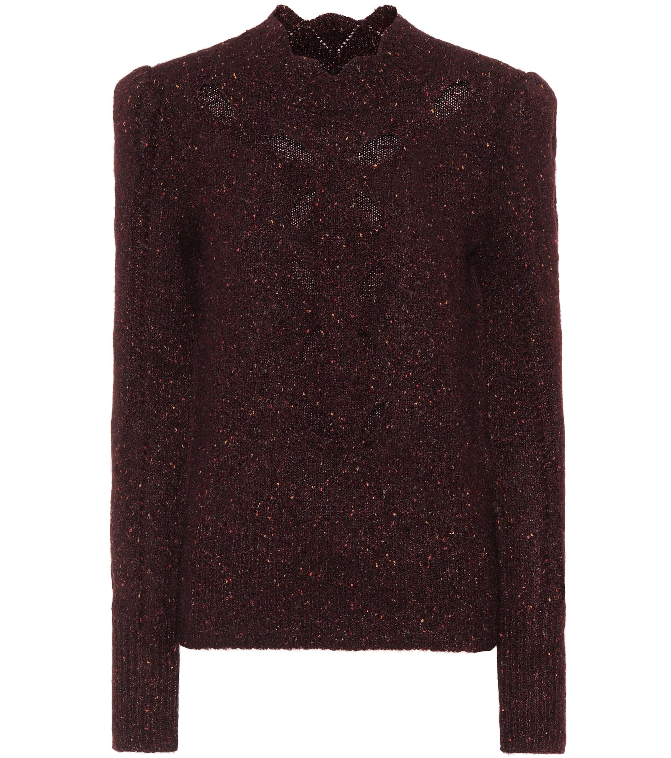 pink clover ameya brushed knit top