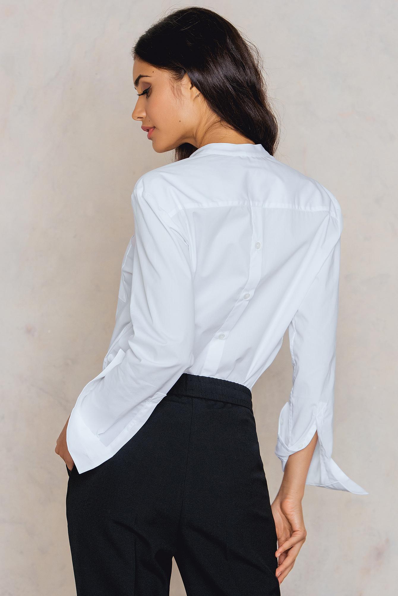 back buttoned blouse