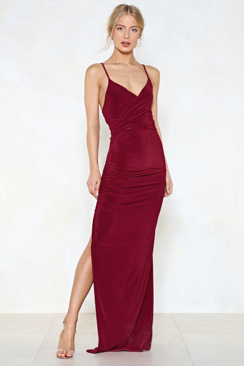 casual maxi dress with slit