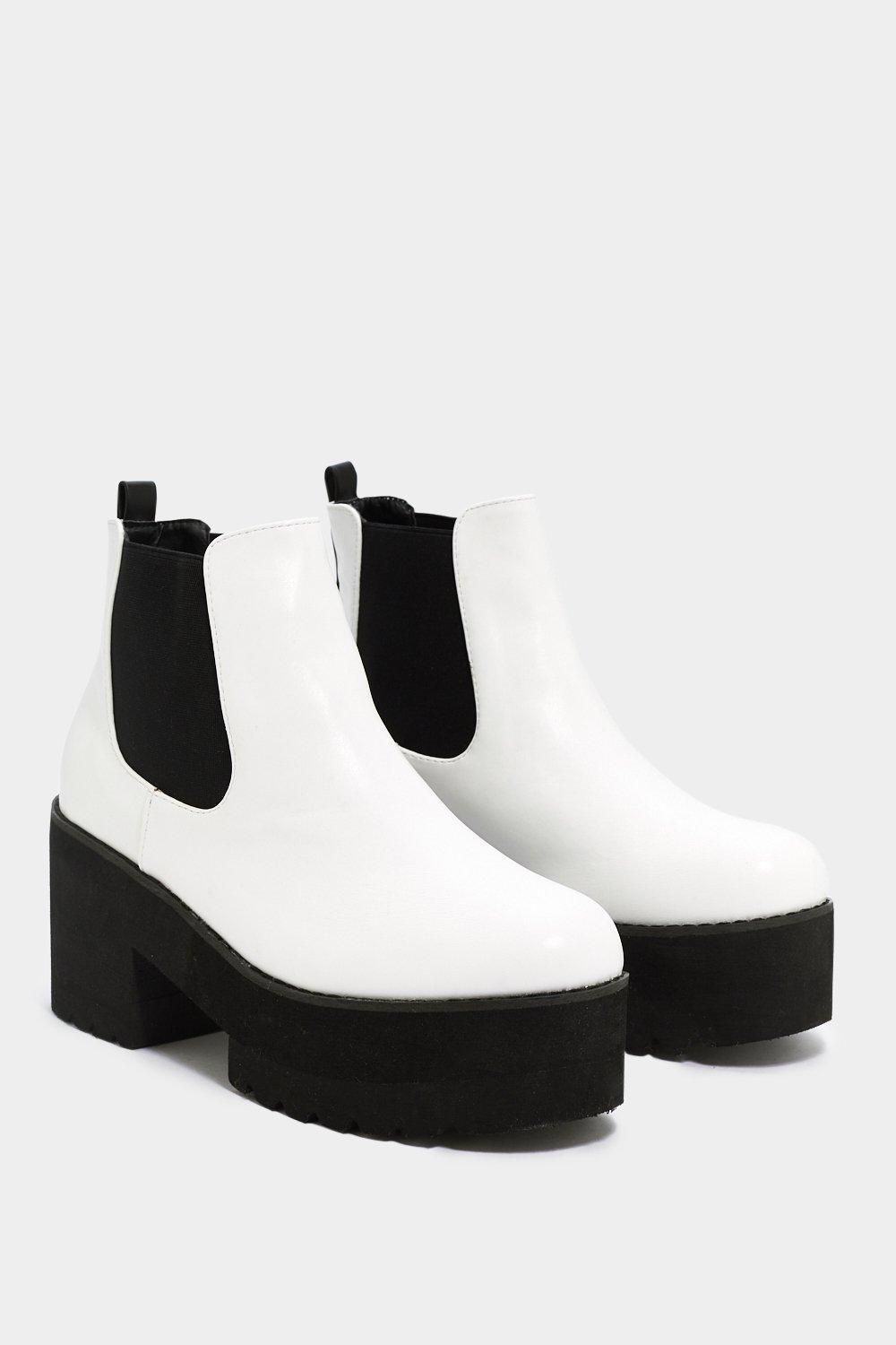 nasty gal platform chelsea boots