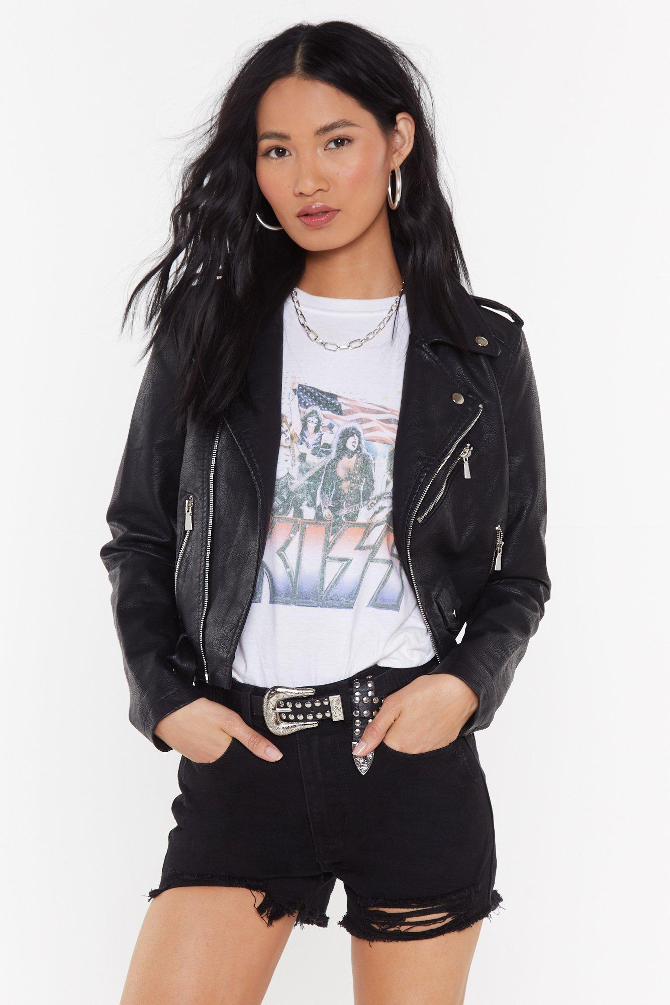 Long Leather Jacket Nasty Gal Pictures