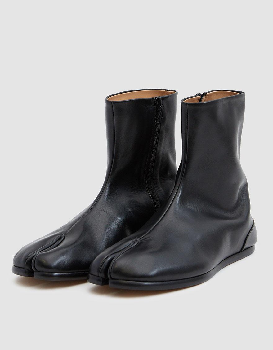 Lyst - Maison Margiela Flat Tabi Ankle Boot in Black for Men