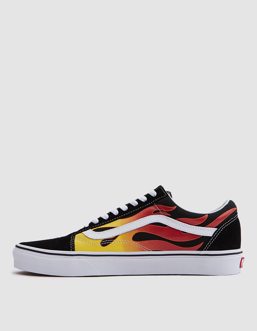 mens flame vans