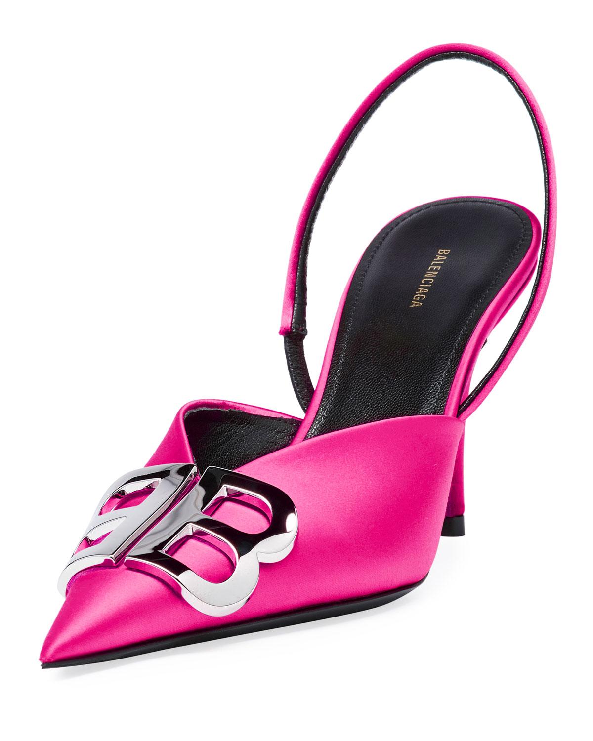 balenciaga hot pink heels