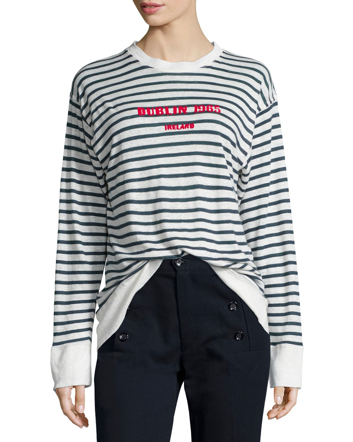 Lyst - Étoile Isabel Marant Kyall Striped Linen Dublin Sweater