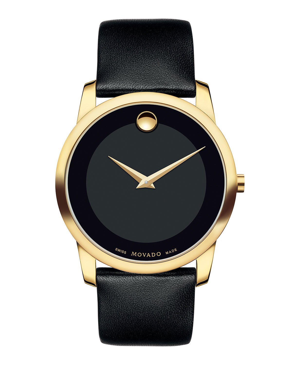 Movado 40mm Museum Classic Watch With Leather Strap in Metallic | Lyst