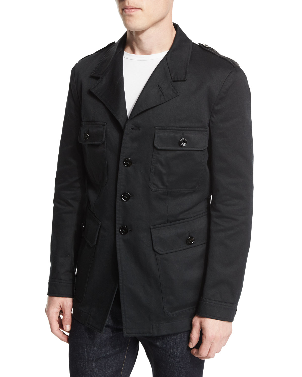 Tom Ford Vintage Wash Safari Jacket in Black for Men - Lyst