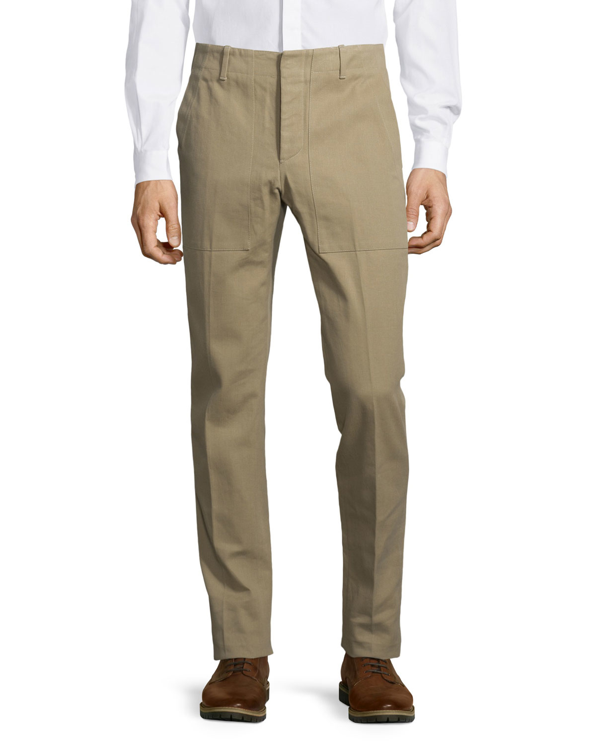 Valentino Slim-leg Pants in Brown for Men | Lyst